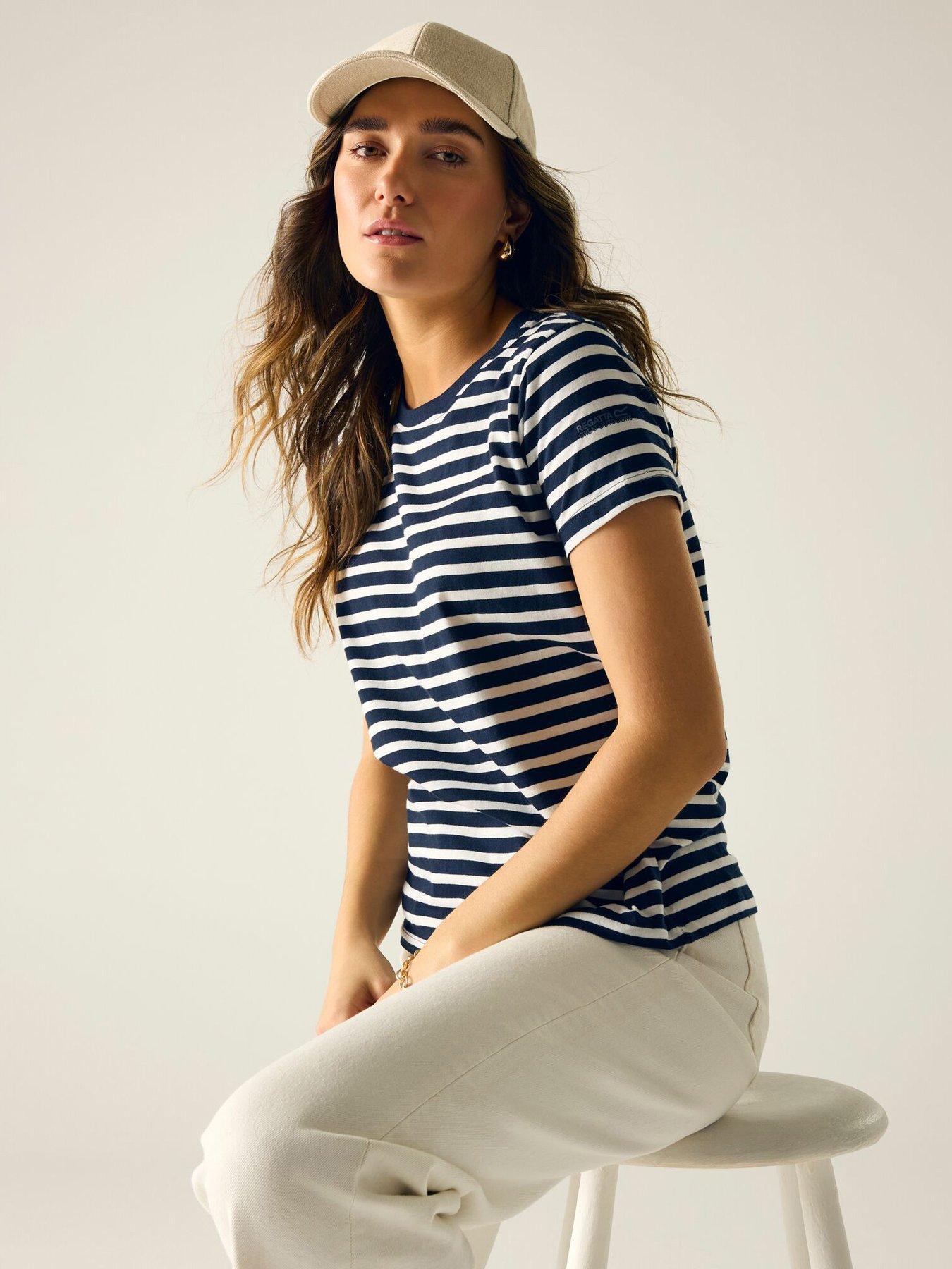 Image 5 of 7 of Regatta Womens Bayletta T-Shirt - Navy