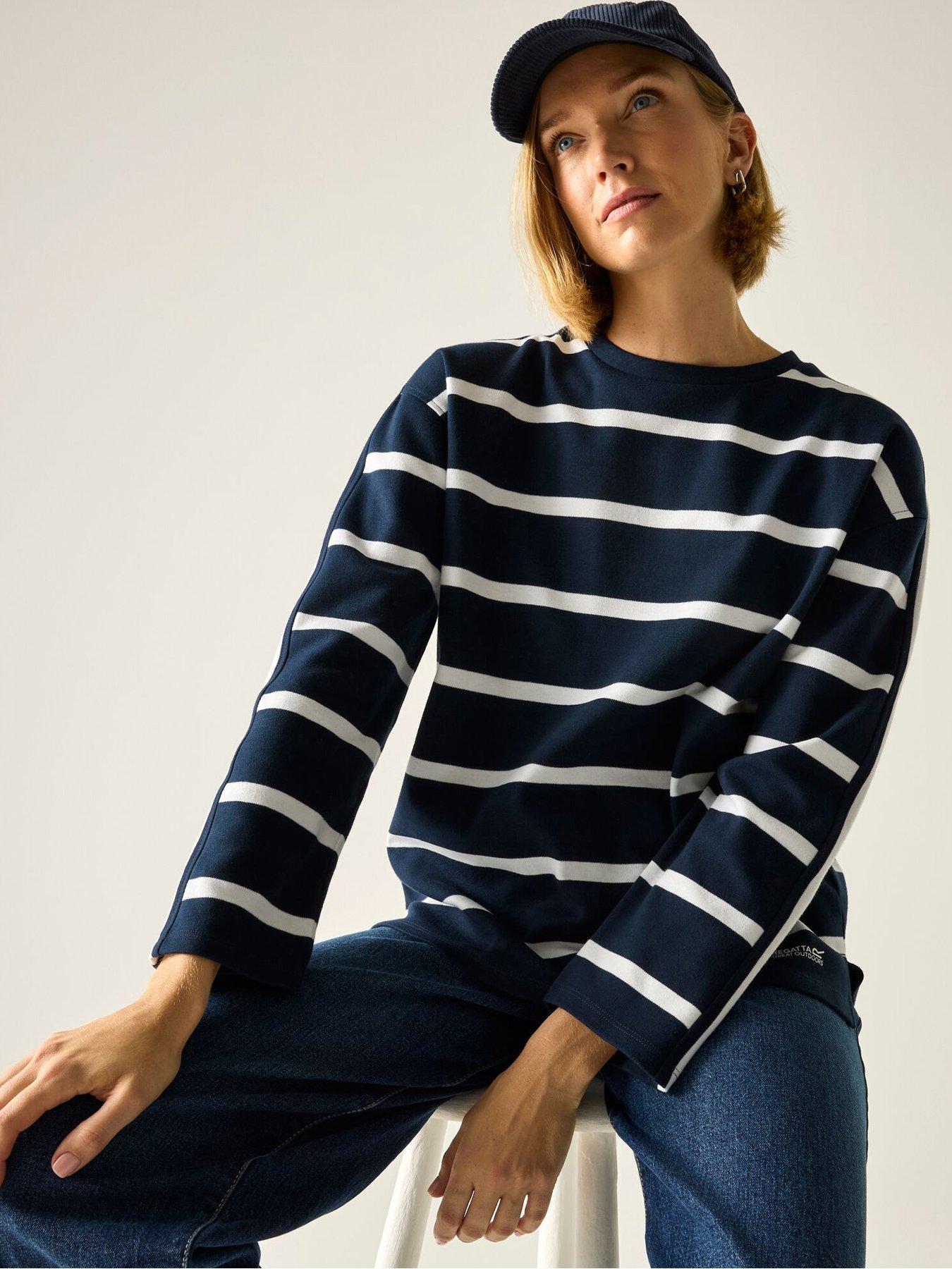 Regatta Womens Avira Long Sleeve T-Shirt - Navy