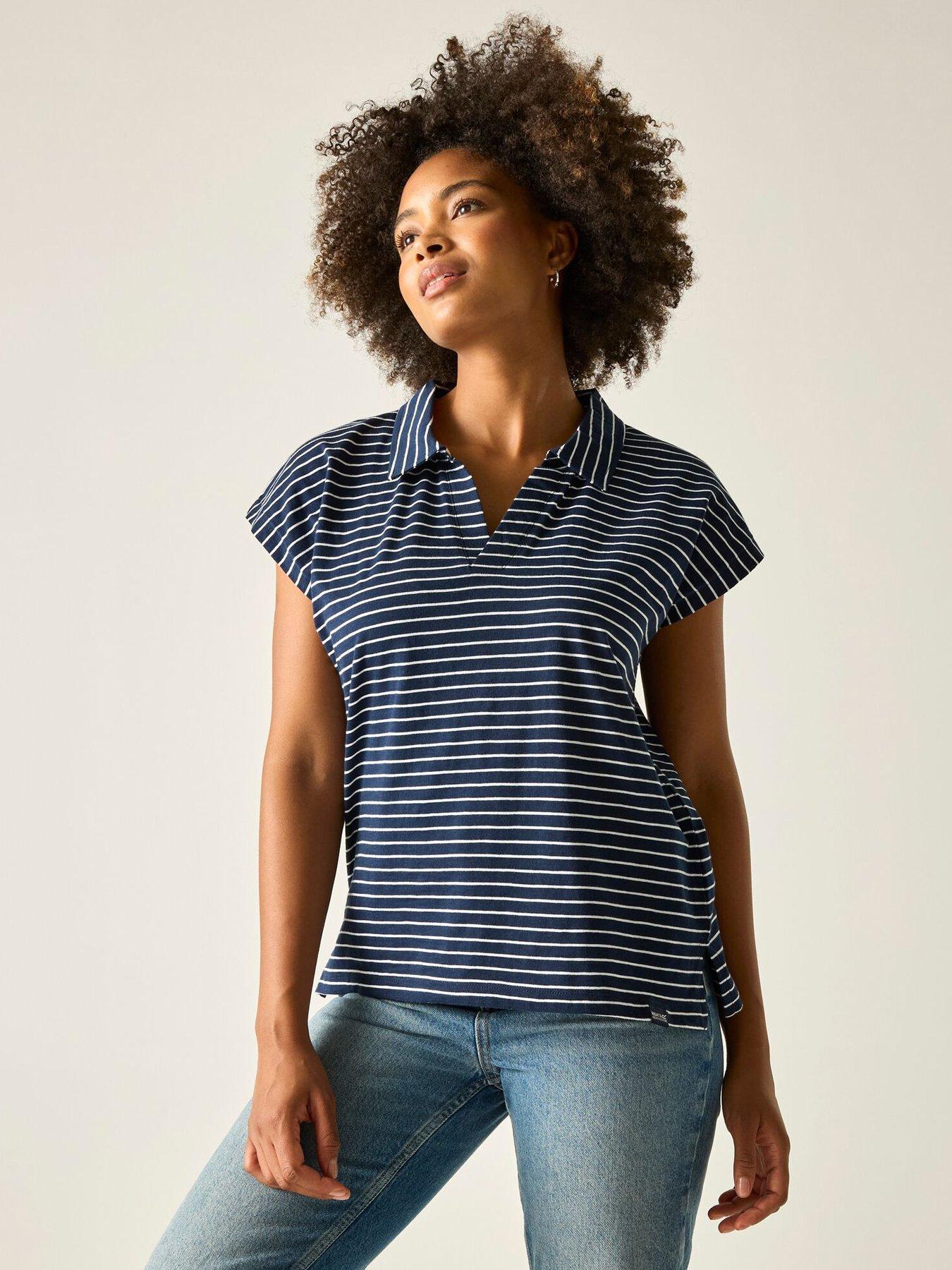 Regatta Womens Lorana T-Shirt, Navy, Size 16, Women
