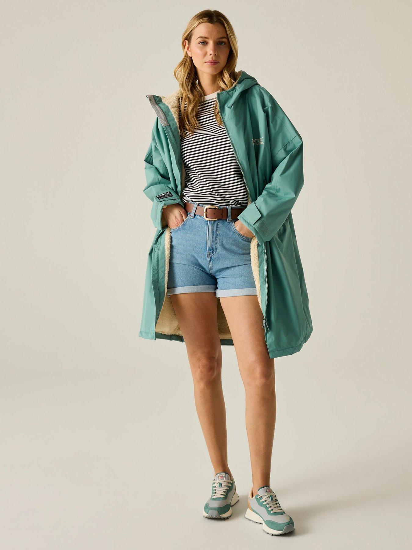 Regatta Womens Waterproof Robe, Green, Size L-Xl, Women