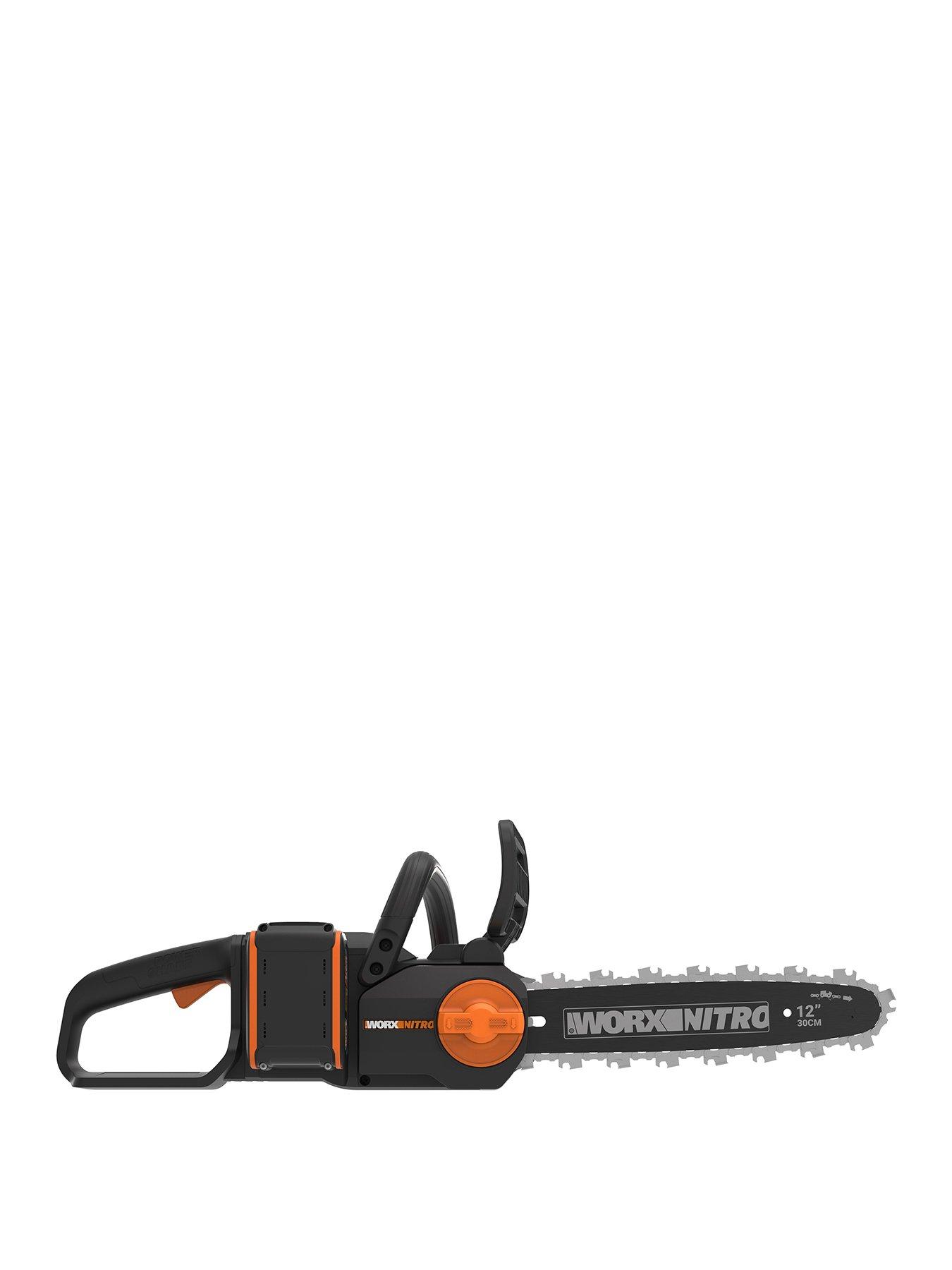 Image 1 of 6 of Worx 20V PowerShare 30cm Cordless Chainsaw with x1 4.0Ah Battery &amp; Charger