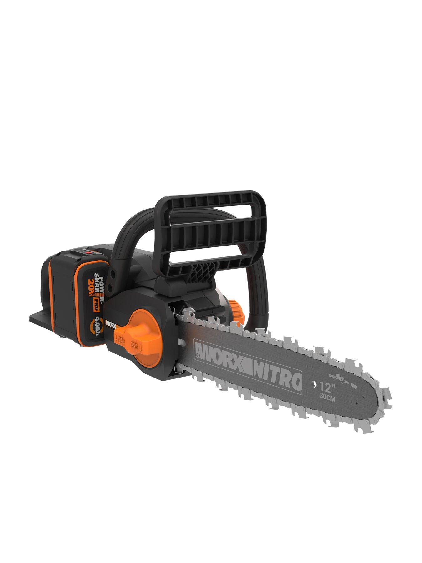 Image 3 of 6 of Worx 20V PowerShare 30cm Cordless Chainsaw with x1 4.0Ah Battery &amp; Charger