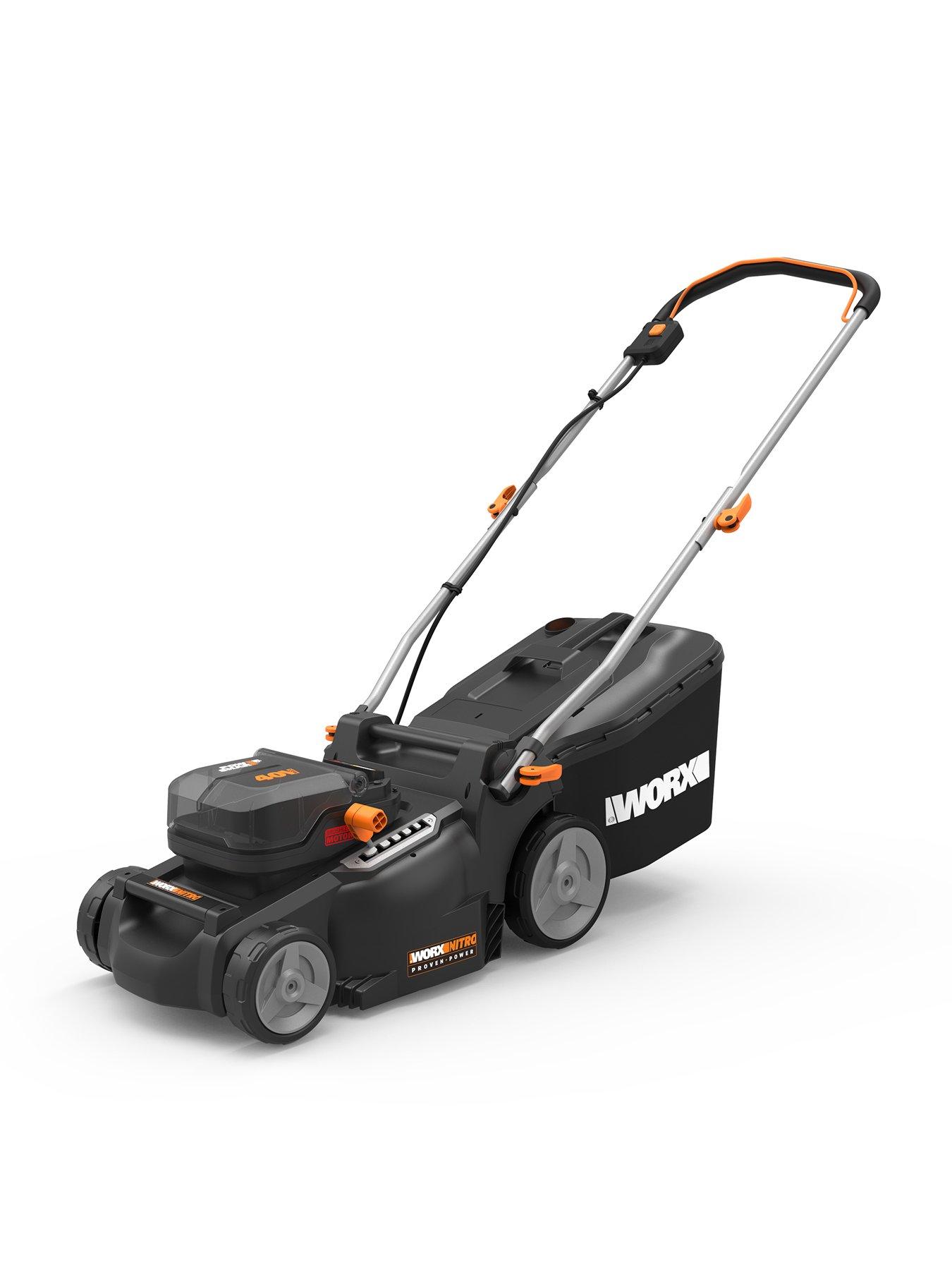 Image 3 of 7 of Worx 40V PowerShare 37cm Cordless Brushless Lawn Mower 550m2 with x2 4.0Ah Battery &amp; Charger