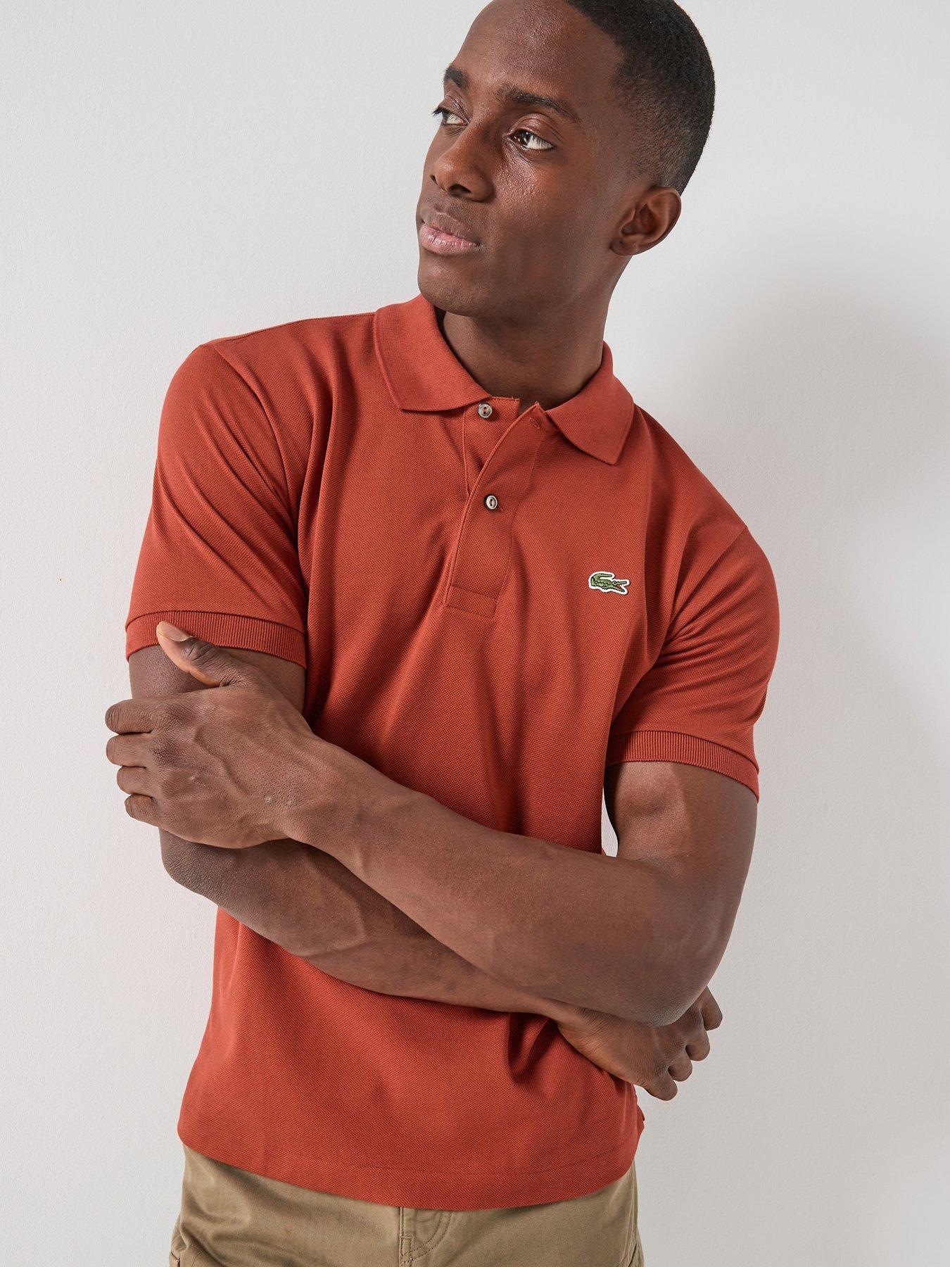 Lacoste L1212 Short Sleeve Polo Shirt - Dark Red