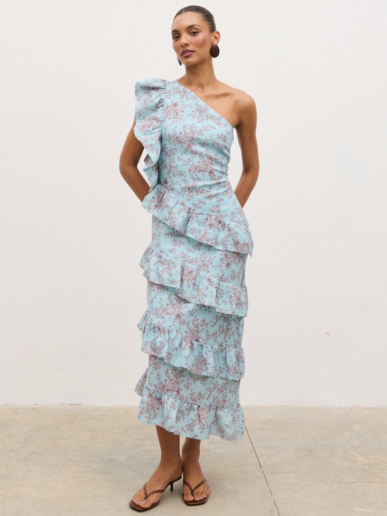 strapless open back dress The Kennedy Shoe in Green Camo