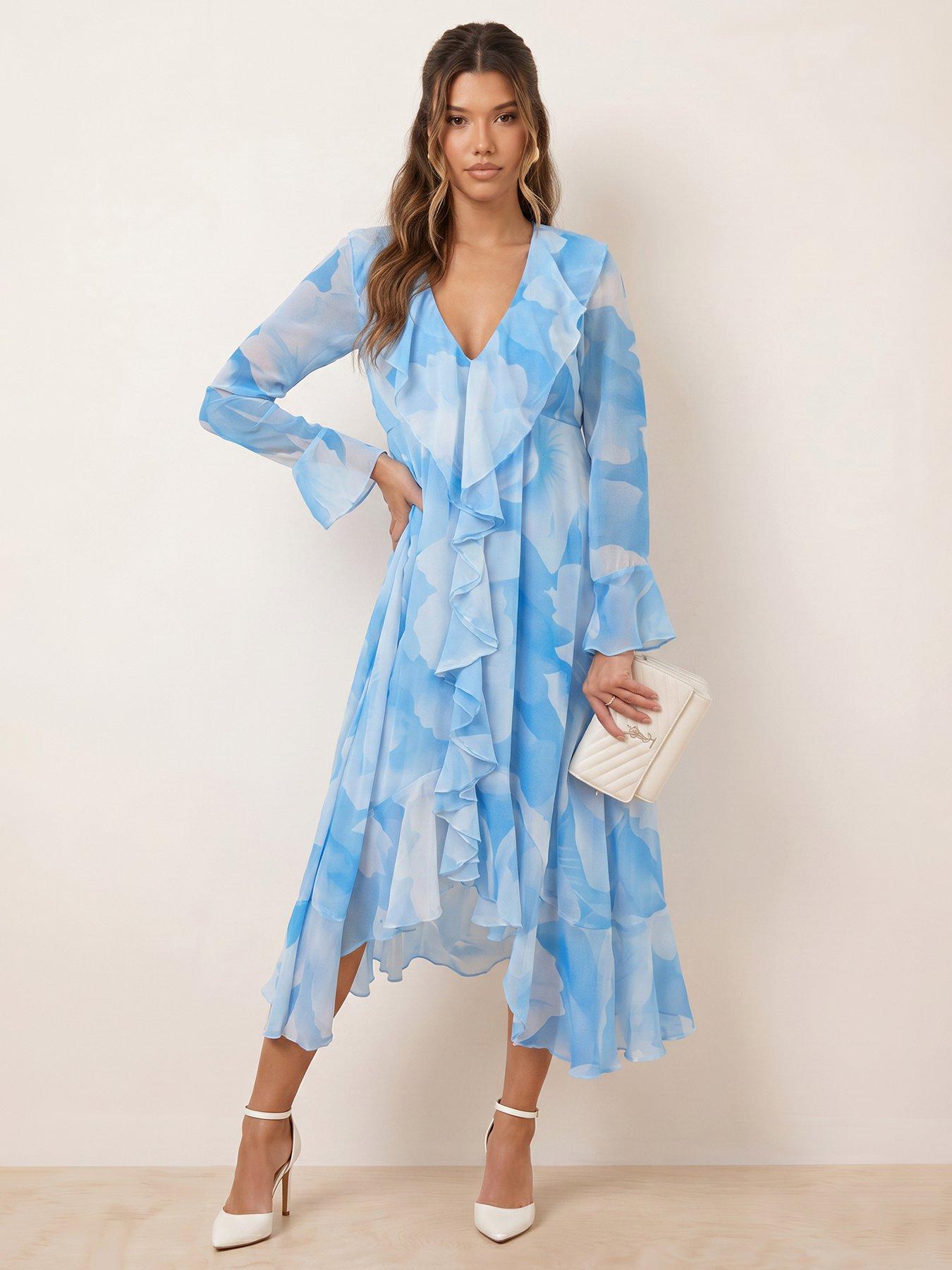 princess polly baby blue dress Dresses | Occasionwear | Blue | Long Sleeve | Women