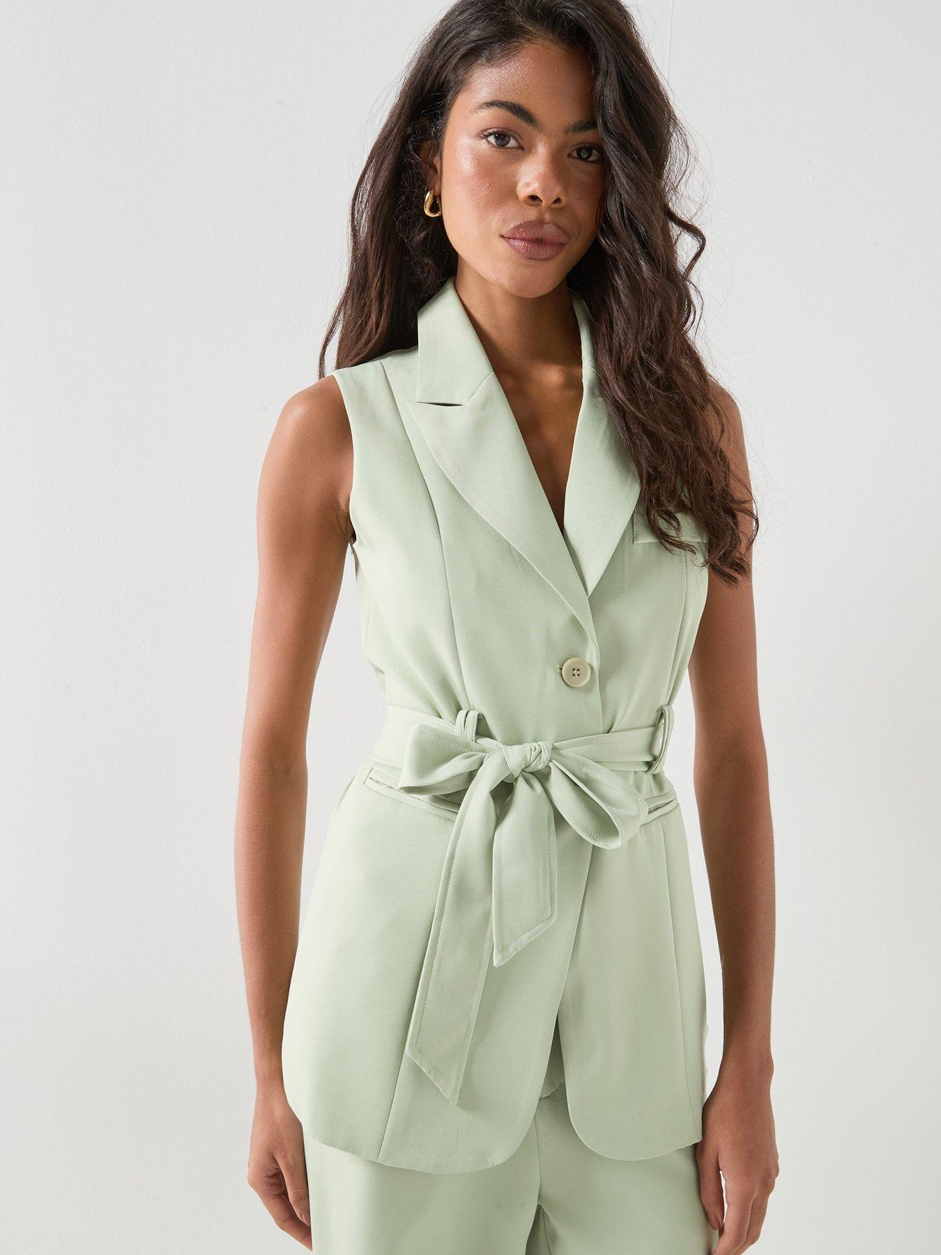 Image 1 of 6 of Style Cheat Belted Co-ord Blazer