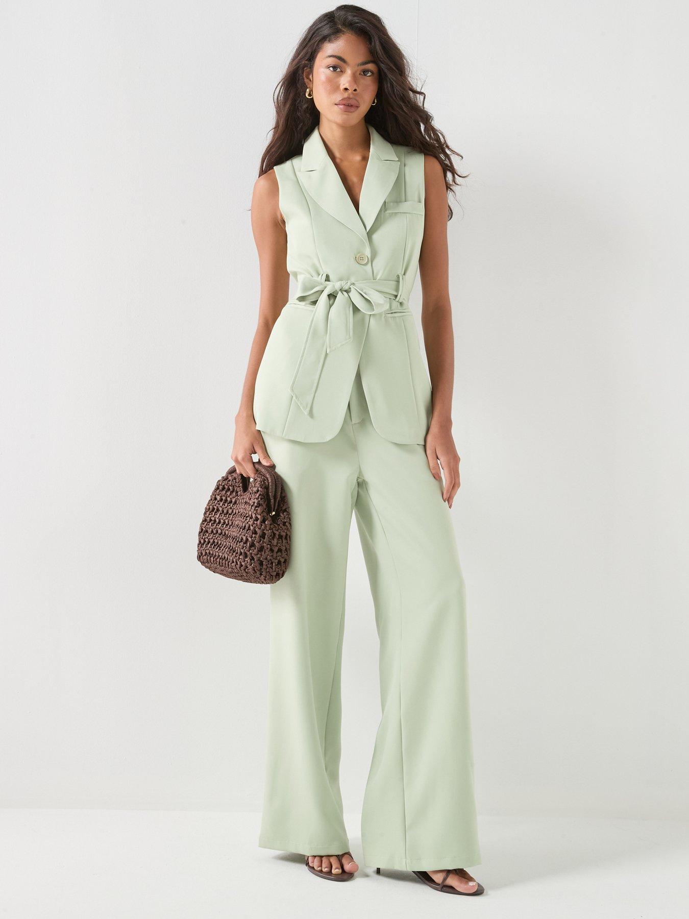 Image 3 of 6 of Style Cheat Belted Co-ord Blazer