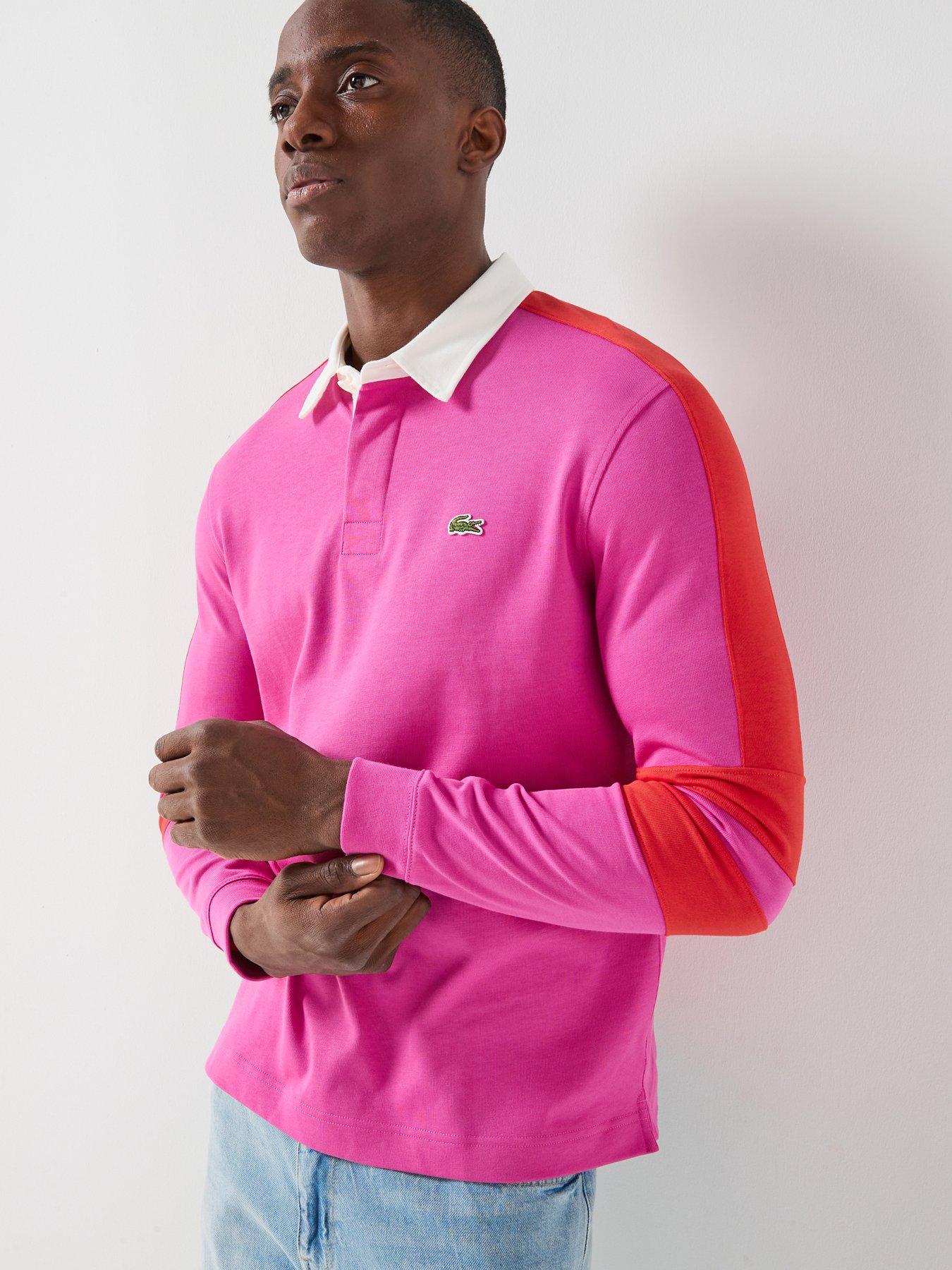 Lacoste Long Sleeve Rugby Top - Pink