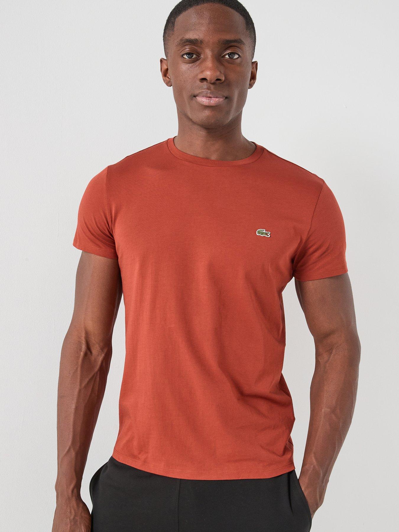 Lacoste Lacoste Pima Short Sleeve T-shirt - Dark Red