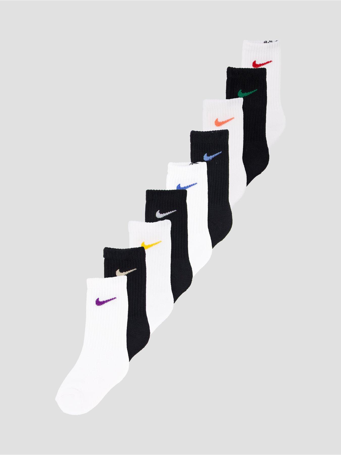 Nike Kids Unisex 9 Pack Holiday Sock Crew Pack Set - Multi