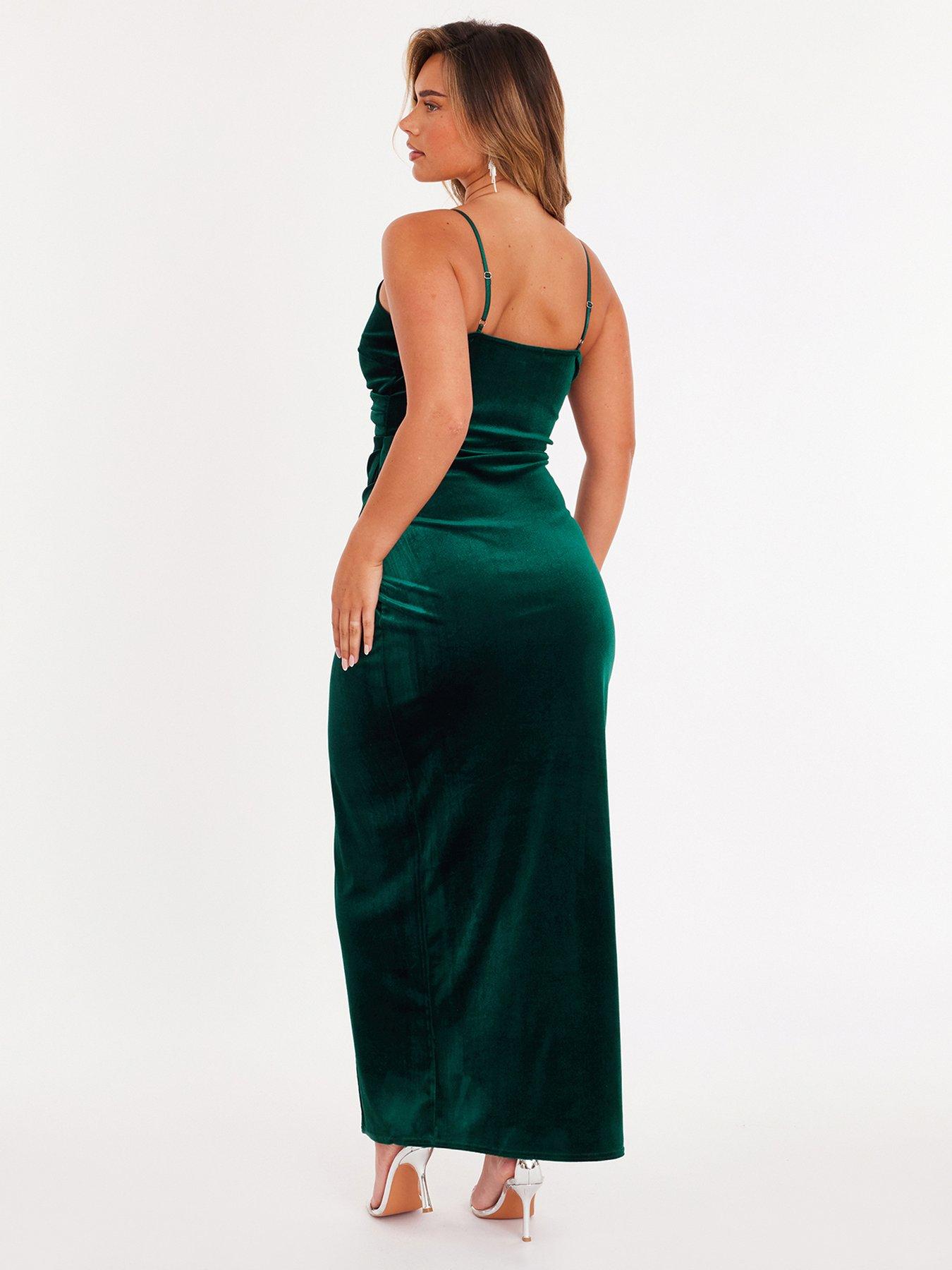 sachin and babi light blue dress Leely Women Dark Green Velvet Maxi Holiday Party Dress with 3D Flower Ruched Mermaid One Shoulder Formal Dress