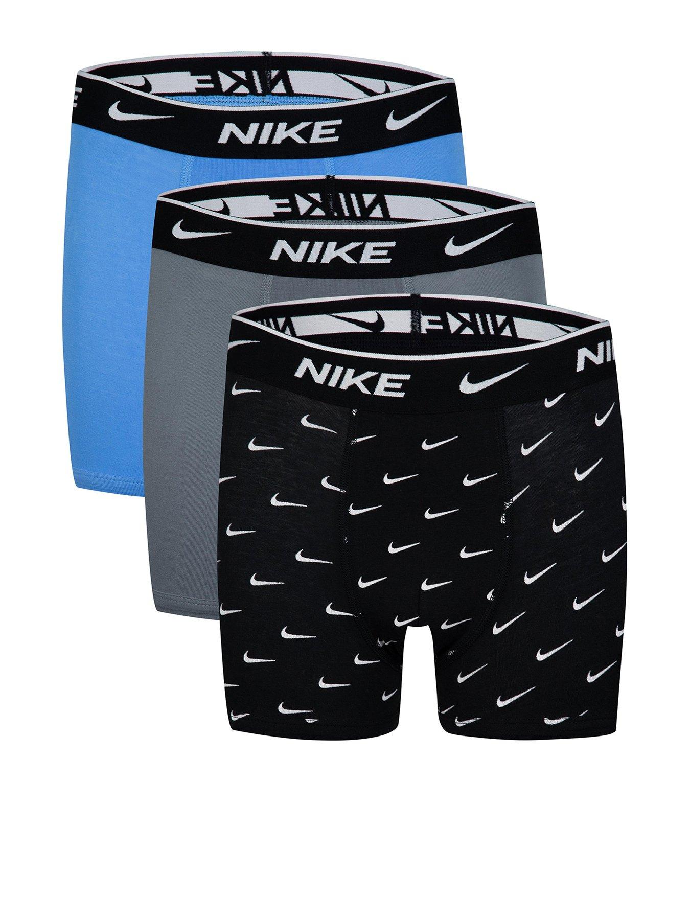 Nike Junior Boys Cotton Printed 3 Pack Briefs - Multi