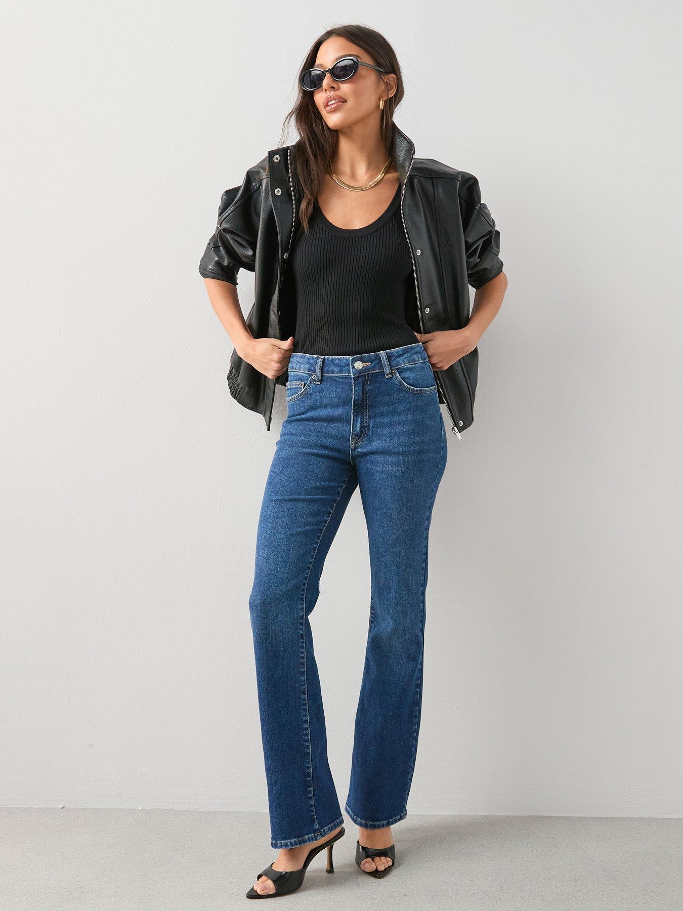 The Very Collection Low Rise Bootcut Jeans - Dark Wash