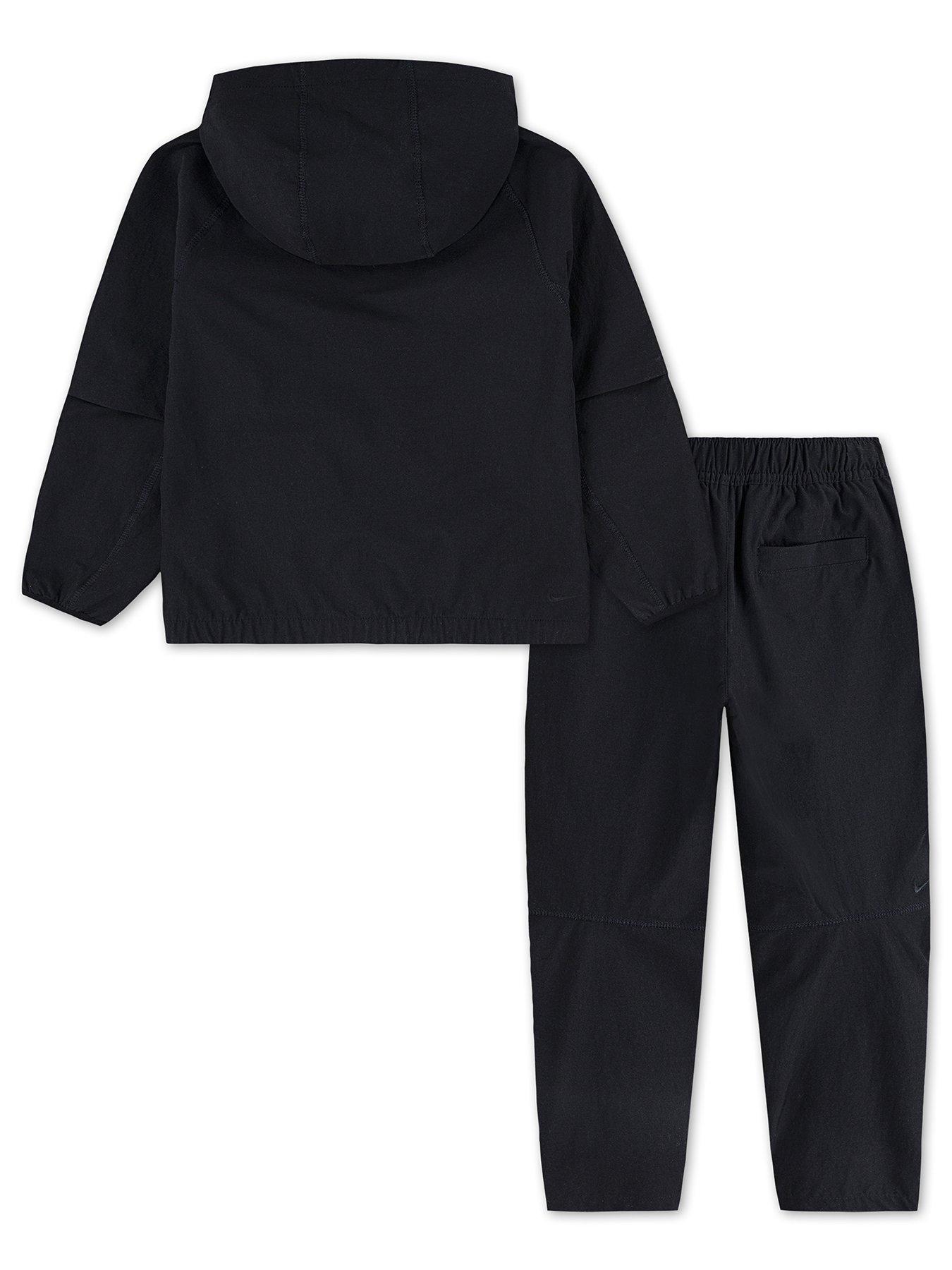 Image 2 of 4 of Nike Kids Unisex Full Zip Tech Woven Set - Black