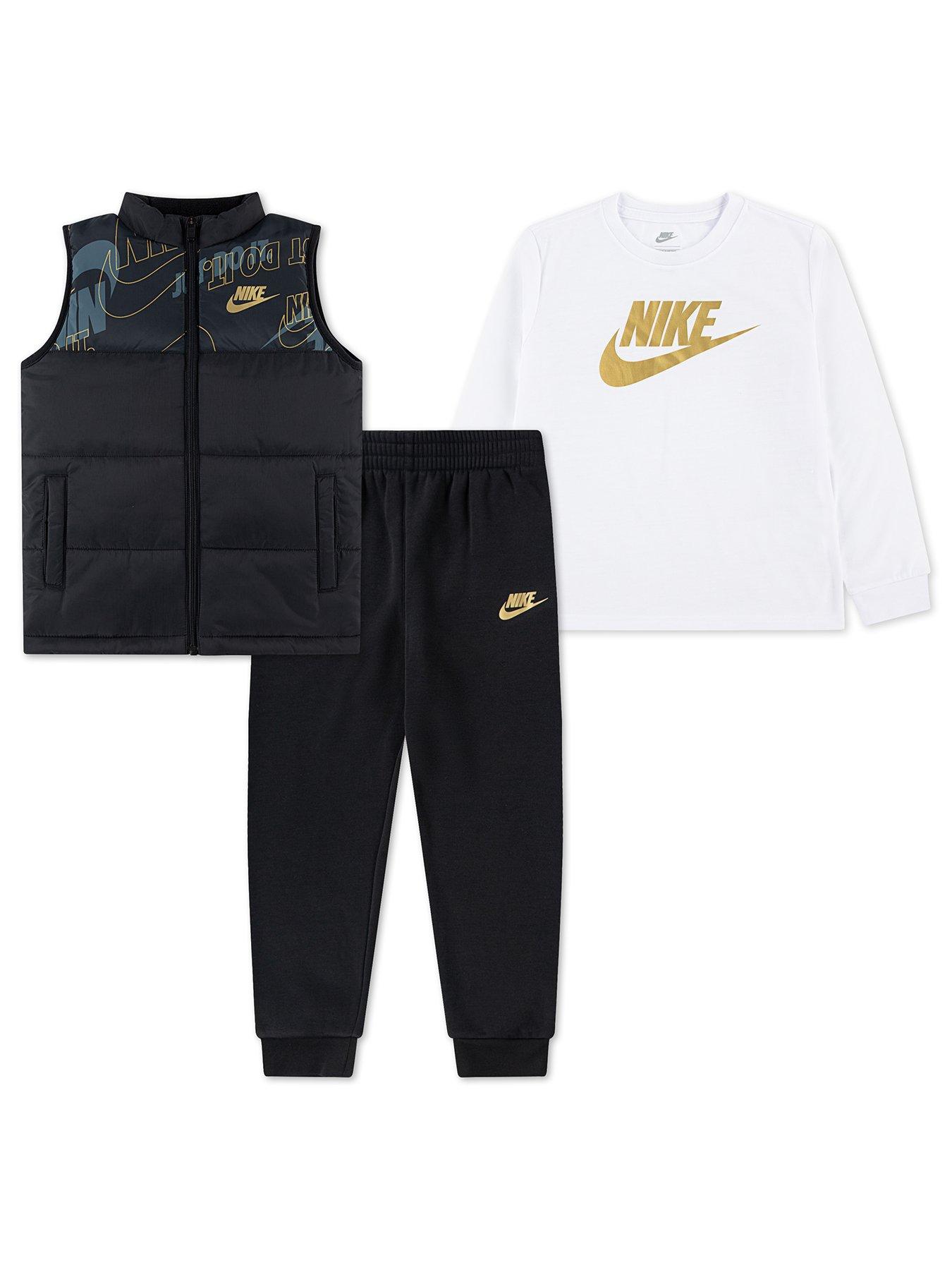 Nike Kids Unisex Nike Baby 3 Piece Set - Black/white