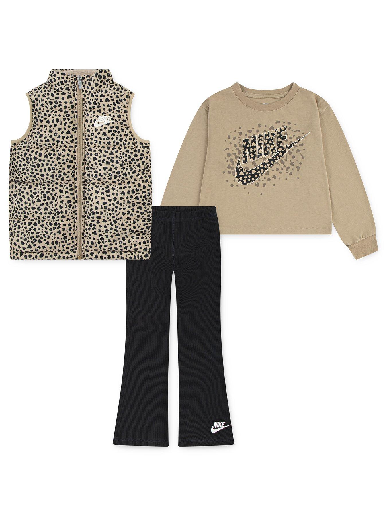 Nike Kids Girls Nike Wild Warmth 3 Piece Vest Set - Black