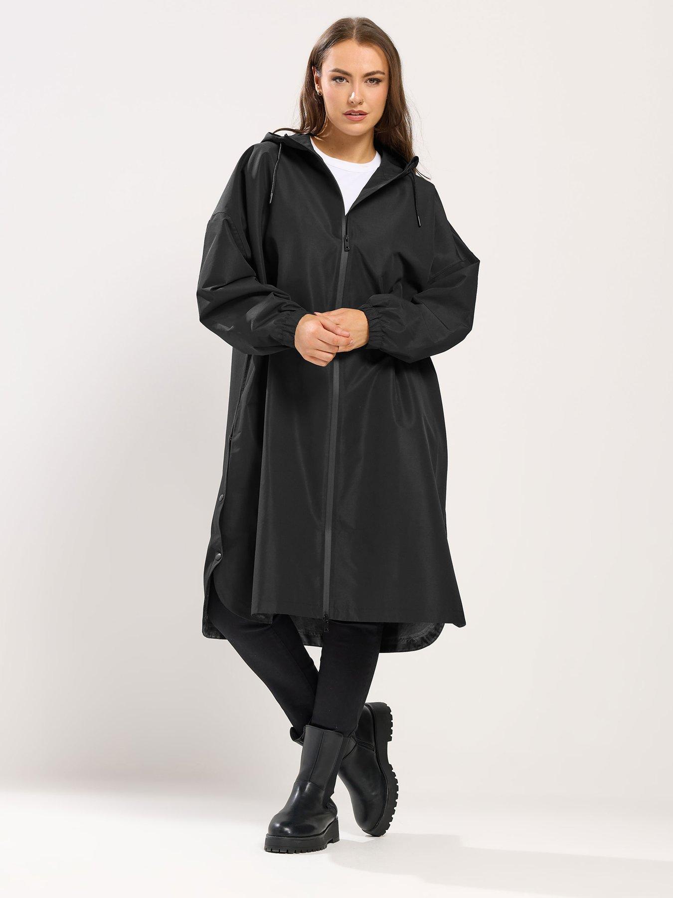 Yours Curve Waterproof Jacket - Black