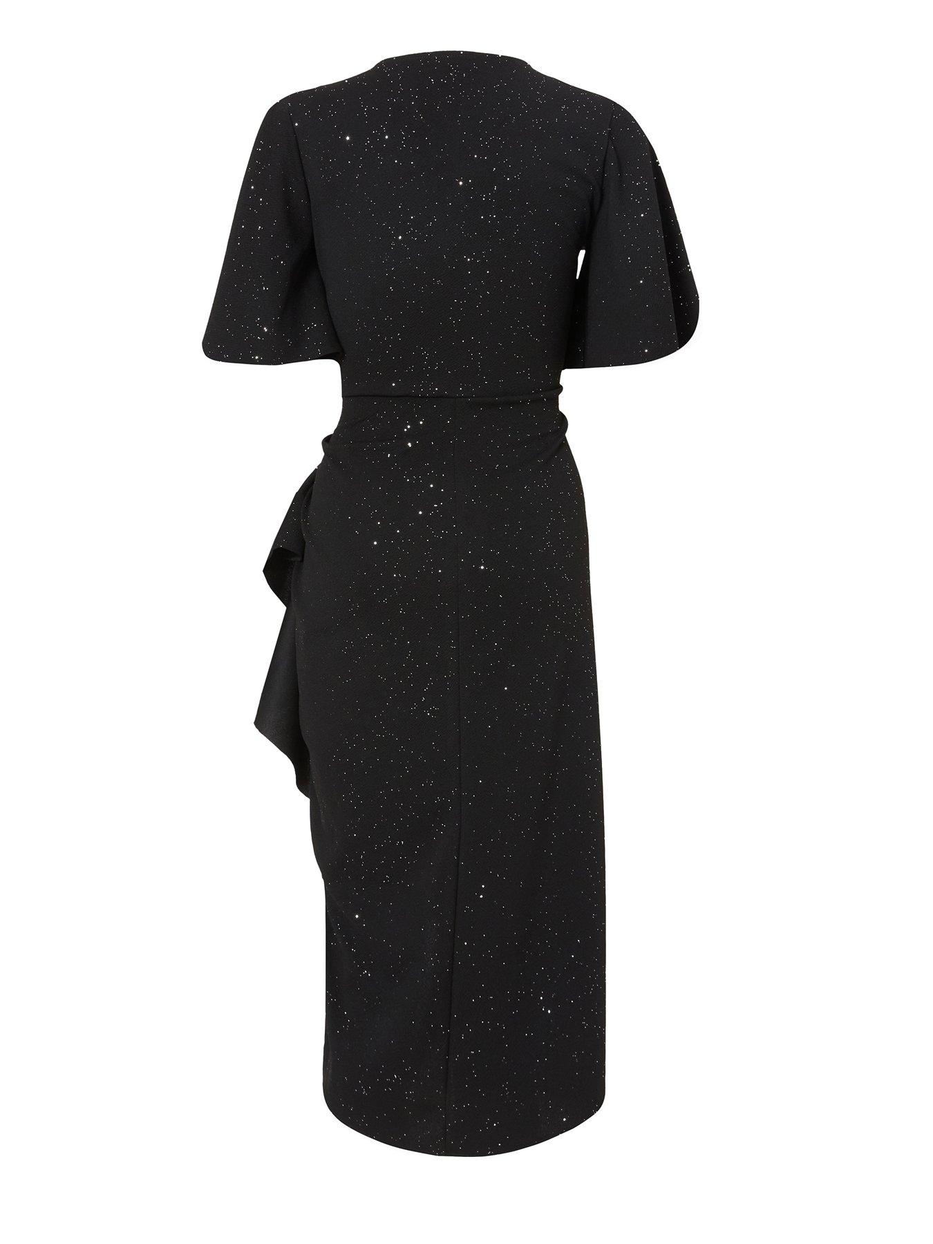 black sparkly dress quiz Glitter Ruched Midi Color:Leopard Birthday Party Dresses | Tween Girls Dresses