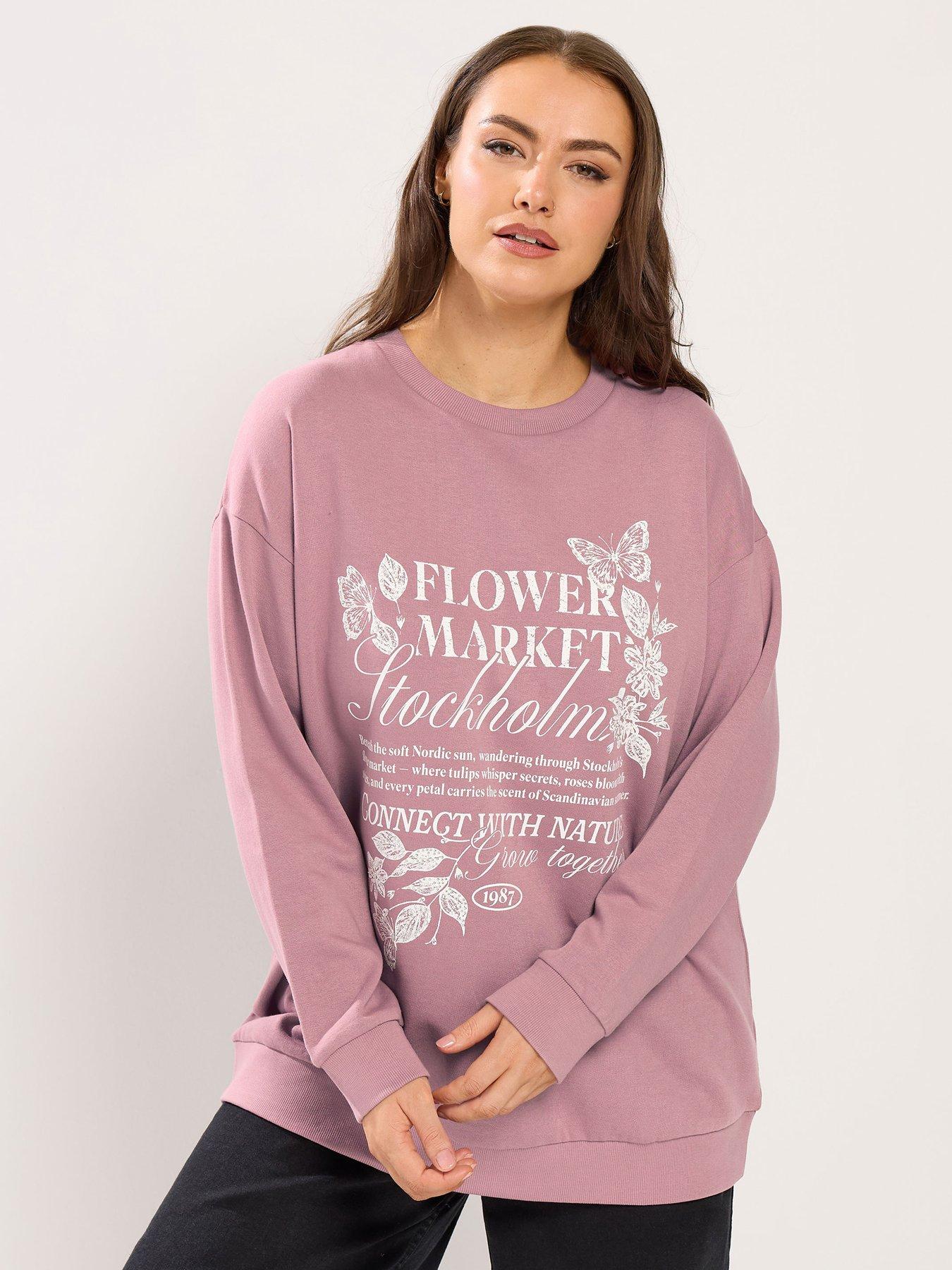 Yours Curve Stockholm Butterfly Sweatshirt