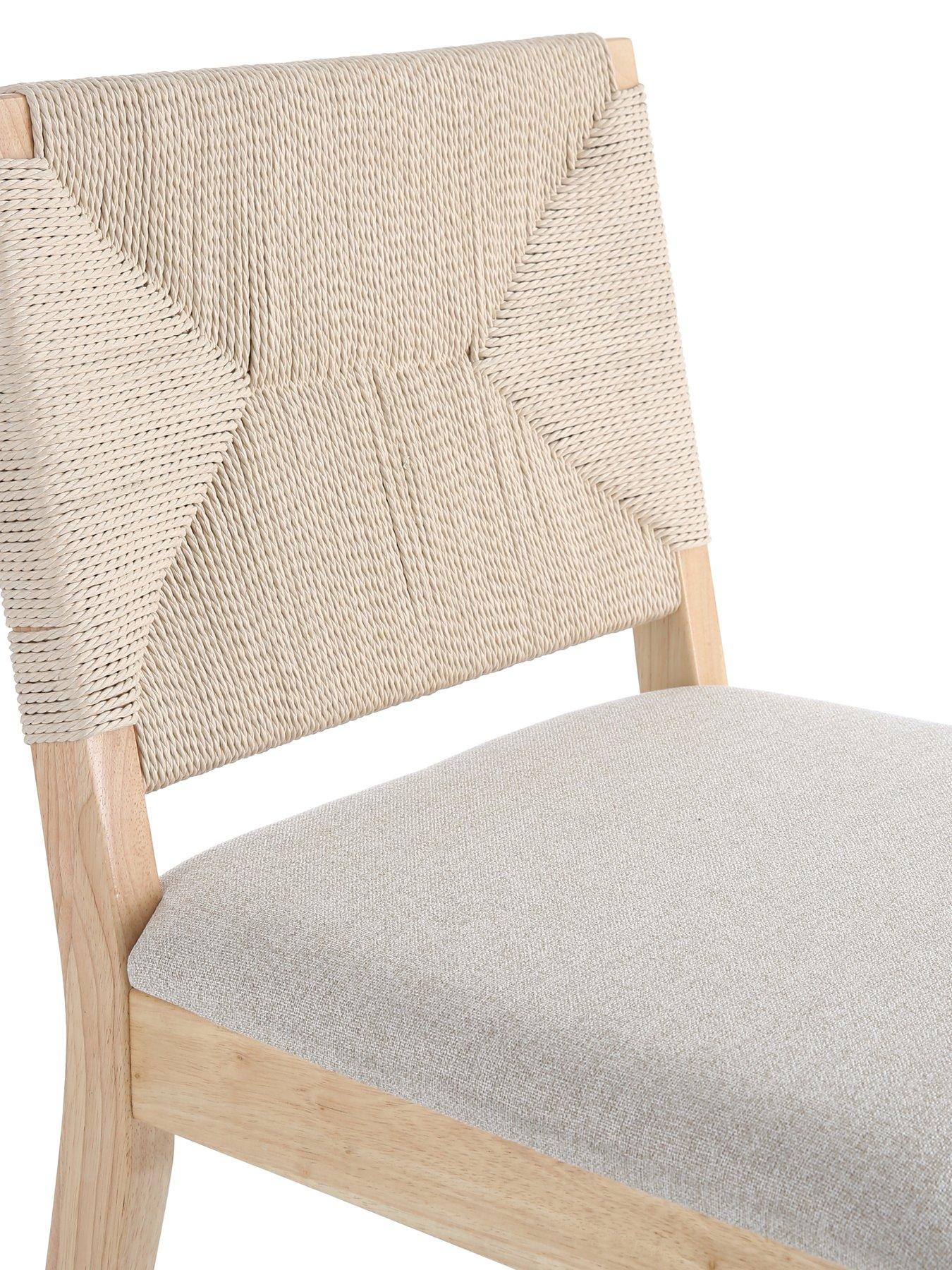 Image 4 of 6 of The Very Collection Harper Pair Of Bar Stools - Natural/Oak -&nbsp;&nbsp;FSC&reg; Certified