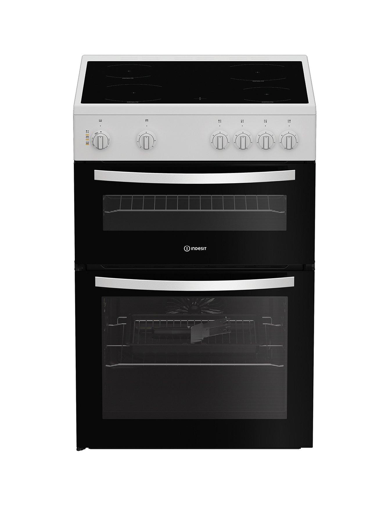 Indesit ITE6VMW Freestanding Electric Cooker - White