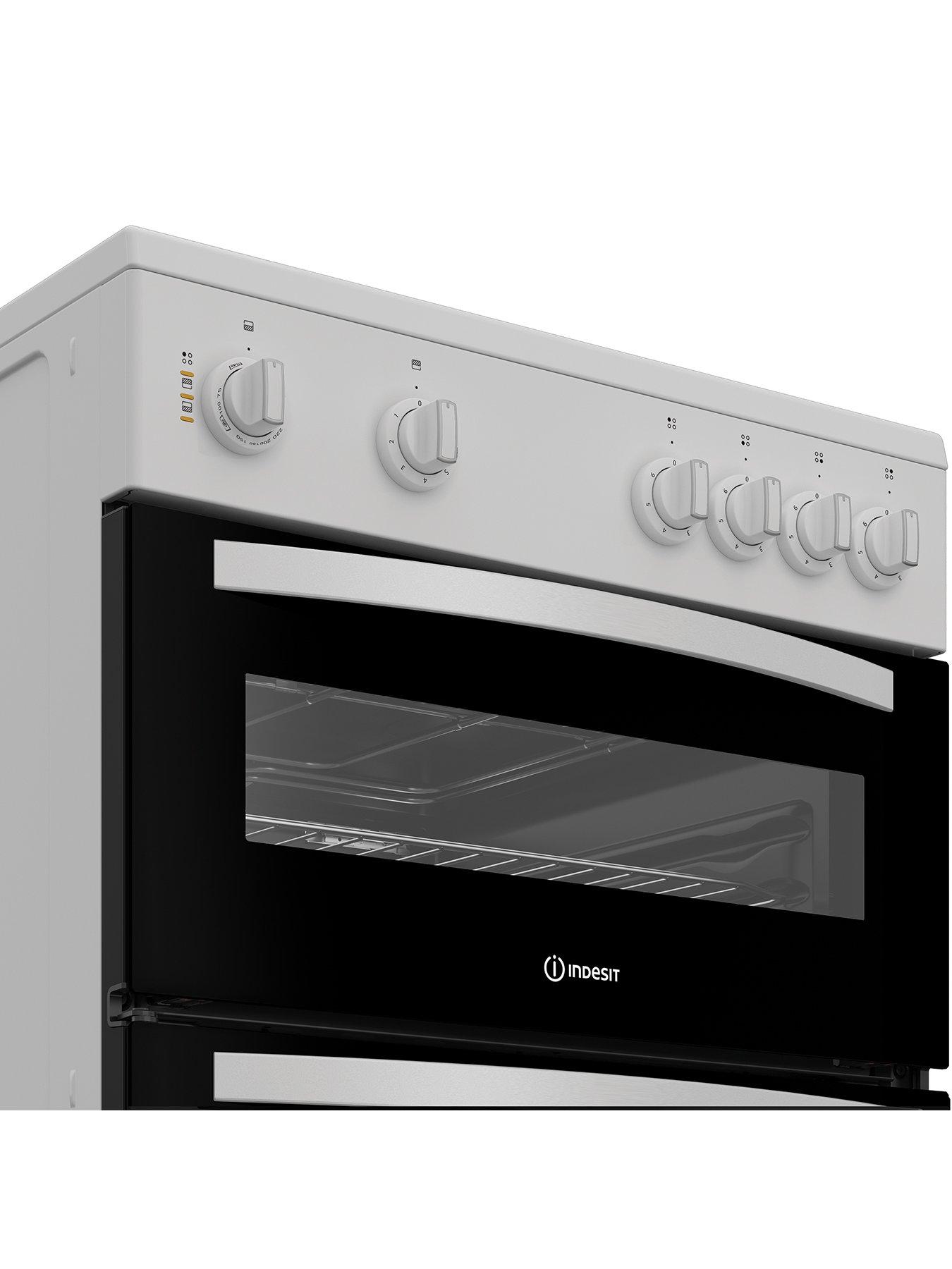 Indesit ITE6VMW Freestanding Electric Cooker - White | Very