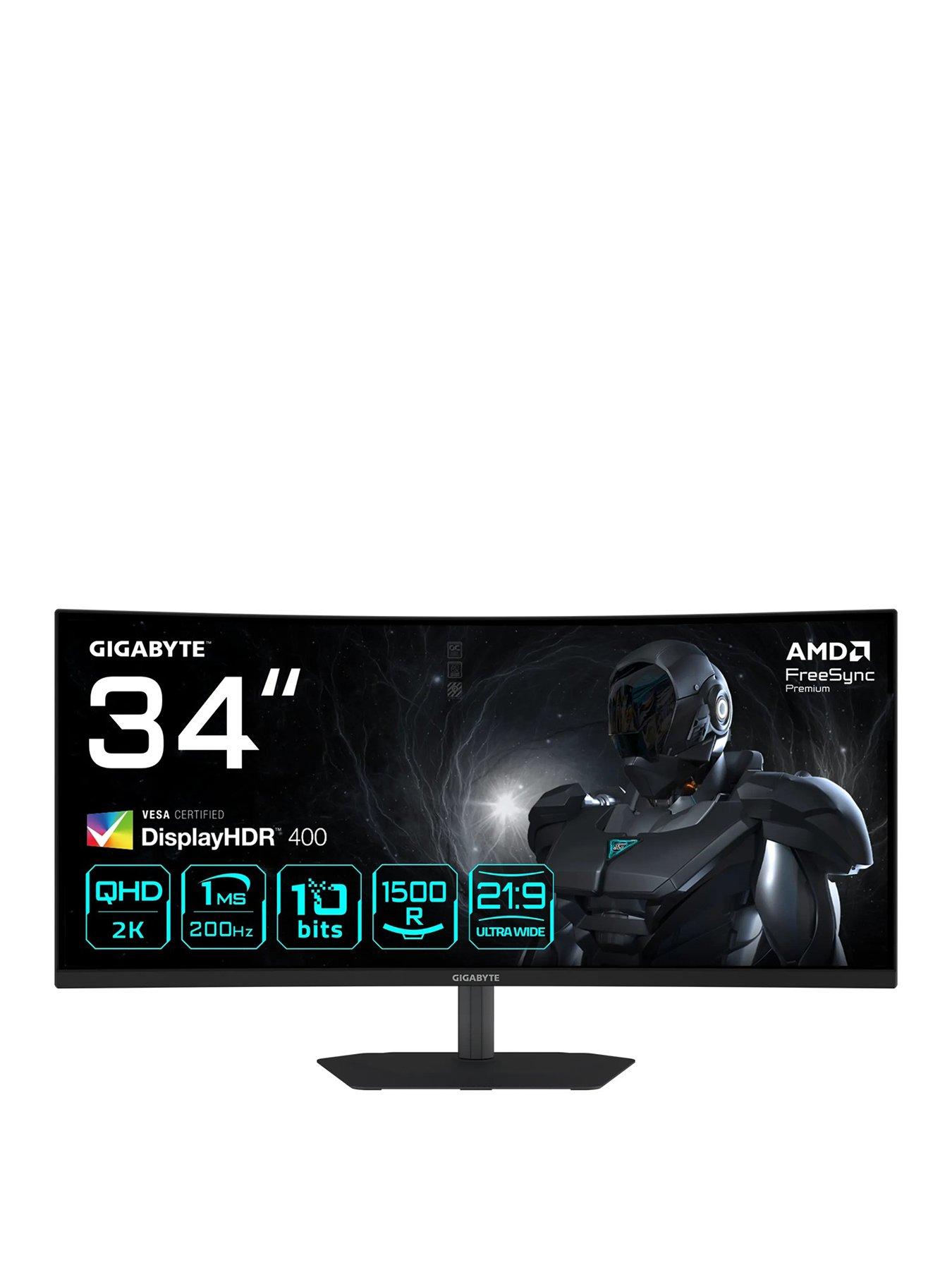 GIGABYTE G34WQC2 Gaming Monitor - 34in WQHD 200Hz, 1ms