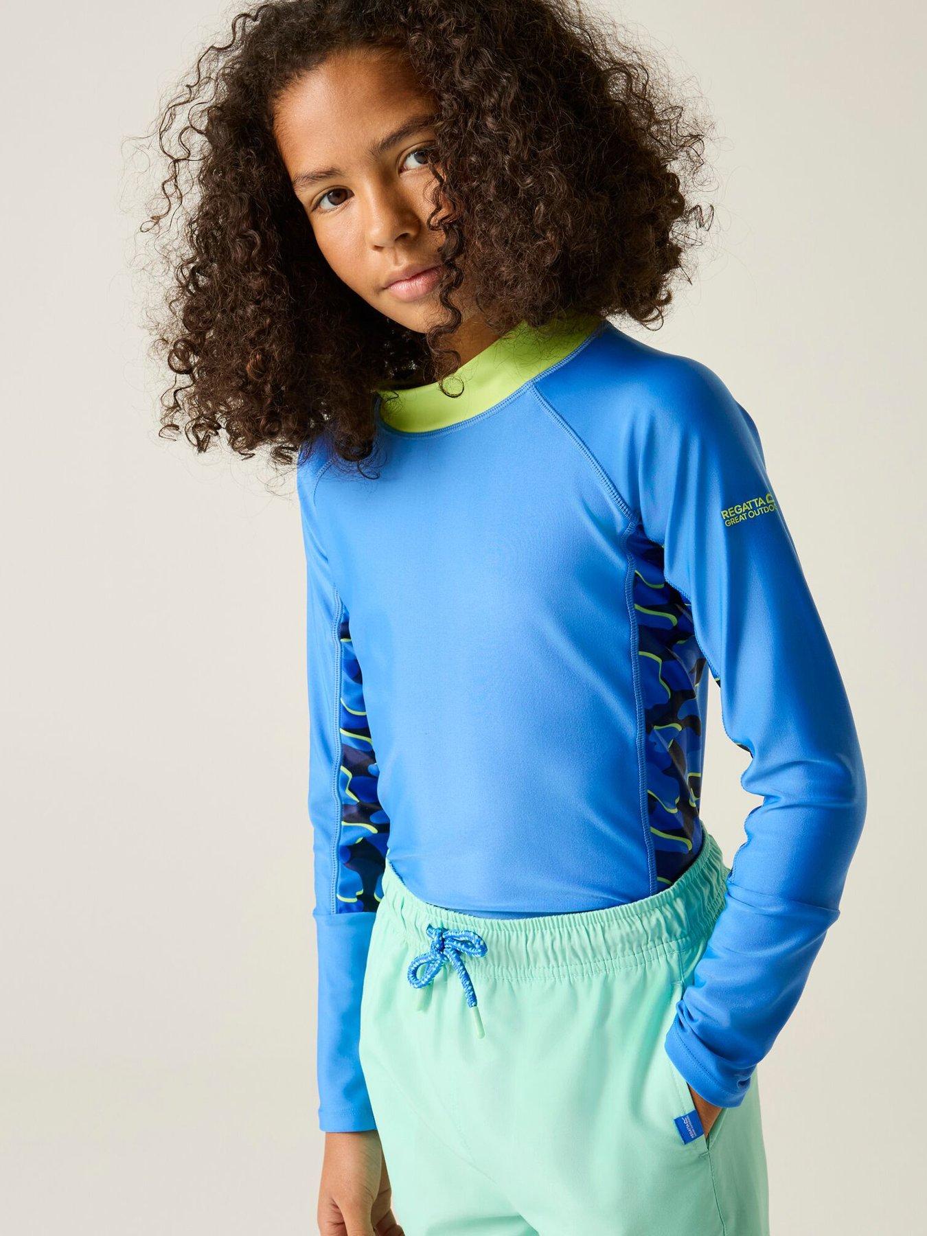 Regatta Boys Hoku Ii Rash Top, Blue, Size 11-12 Years
