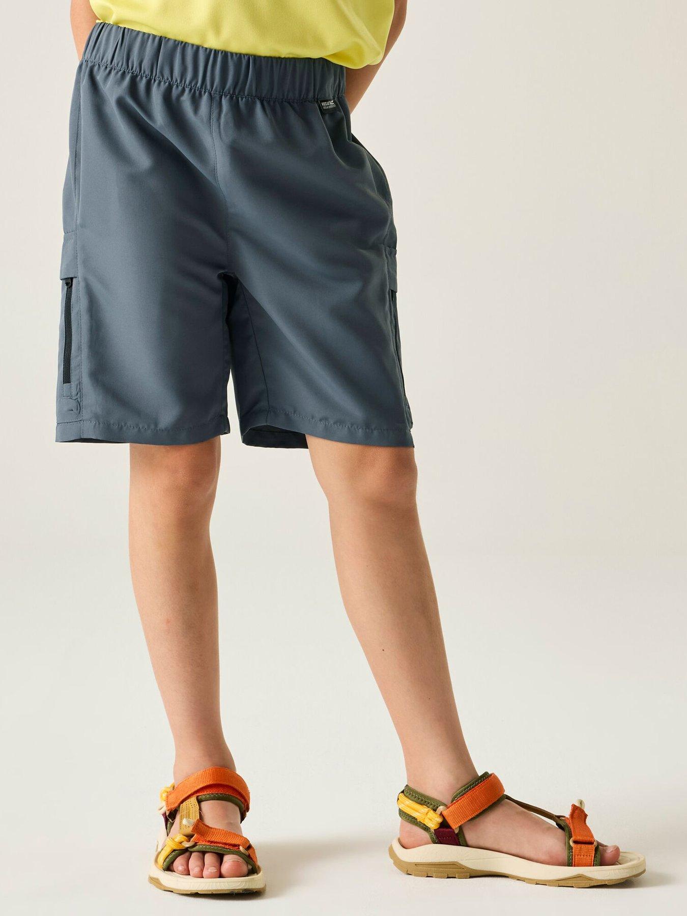 Regatta Boys Sorcer III Shorts, Grey, Size 14 Years