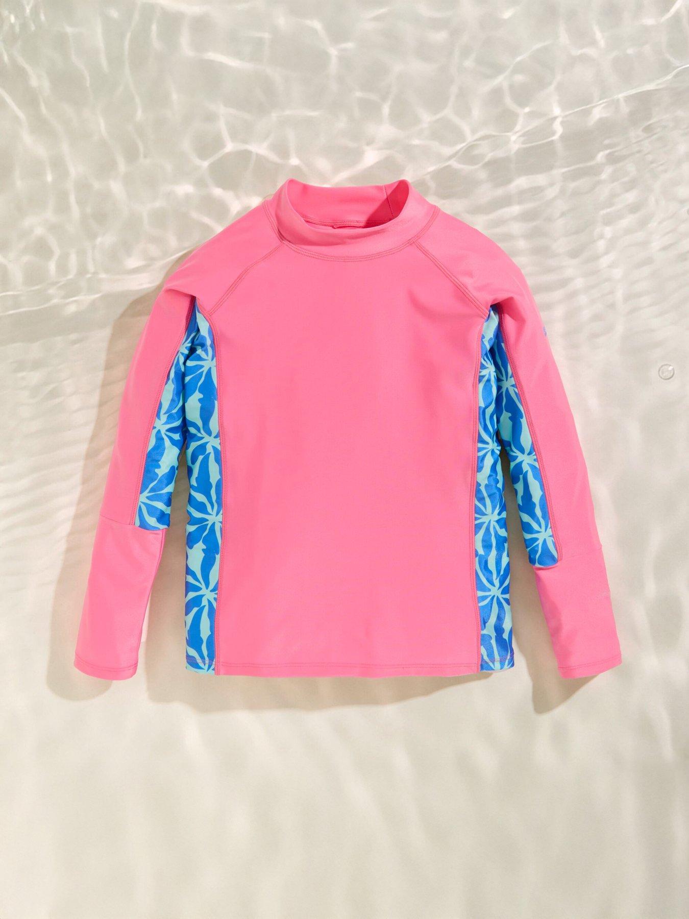 Regatta Girls Hoku Ii Rash Top, Blue, Size 3-4 Years