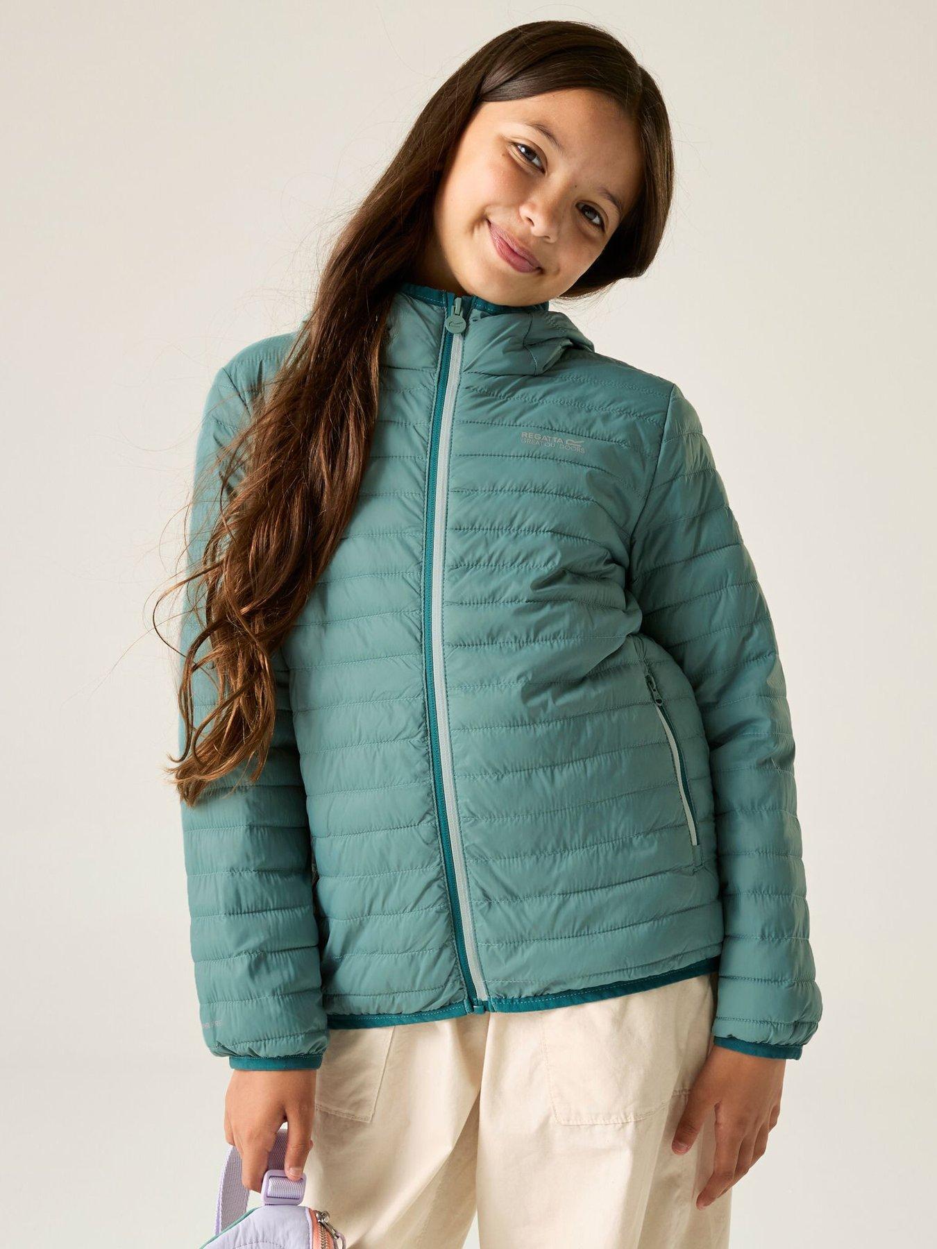 Regatta Girls Hillpack Jacket, Green, Size 13 Years