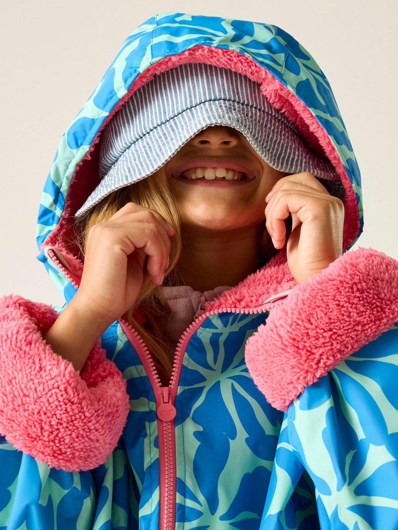 Image 4 of 7 of Regatta Girls Waterproof Robe - Blue