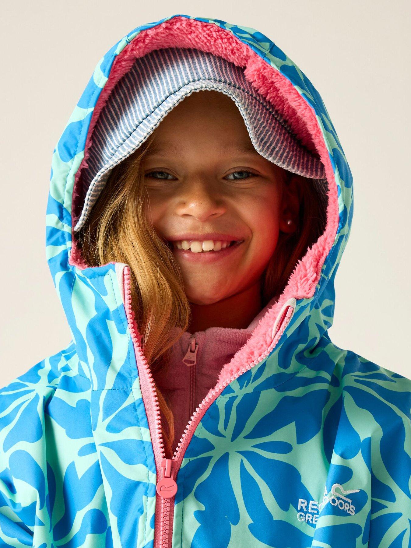 Image 6 of 7 of Regatta Girls Waterproof Robe - Blue