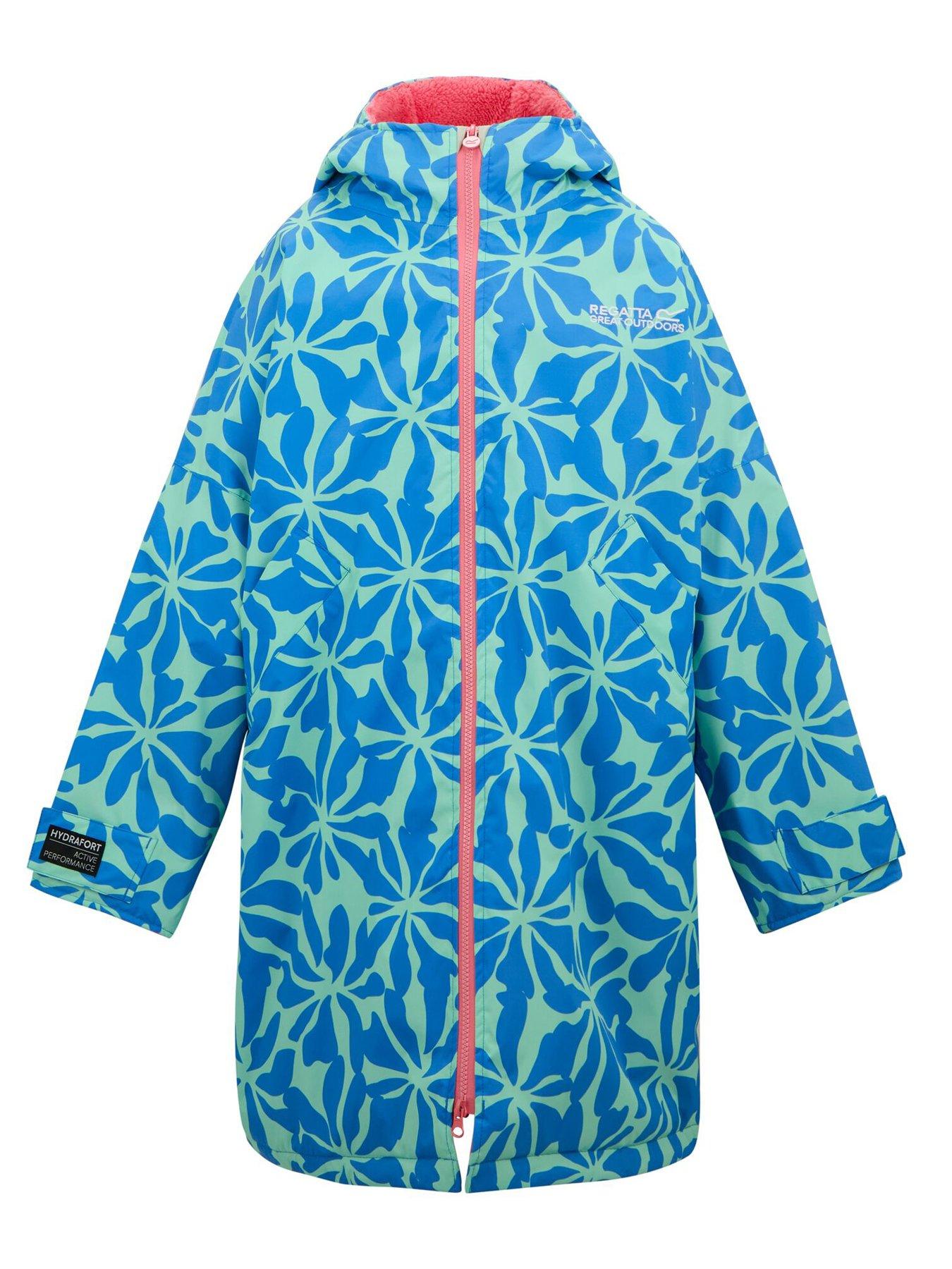 Image 7 of 7 of Regatta Girls Waterproof Robe - Blue