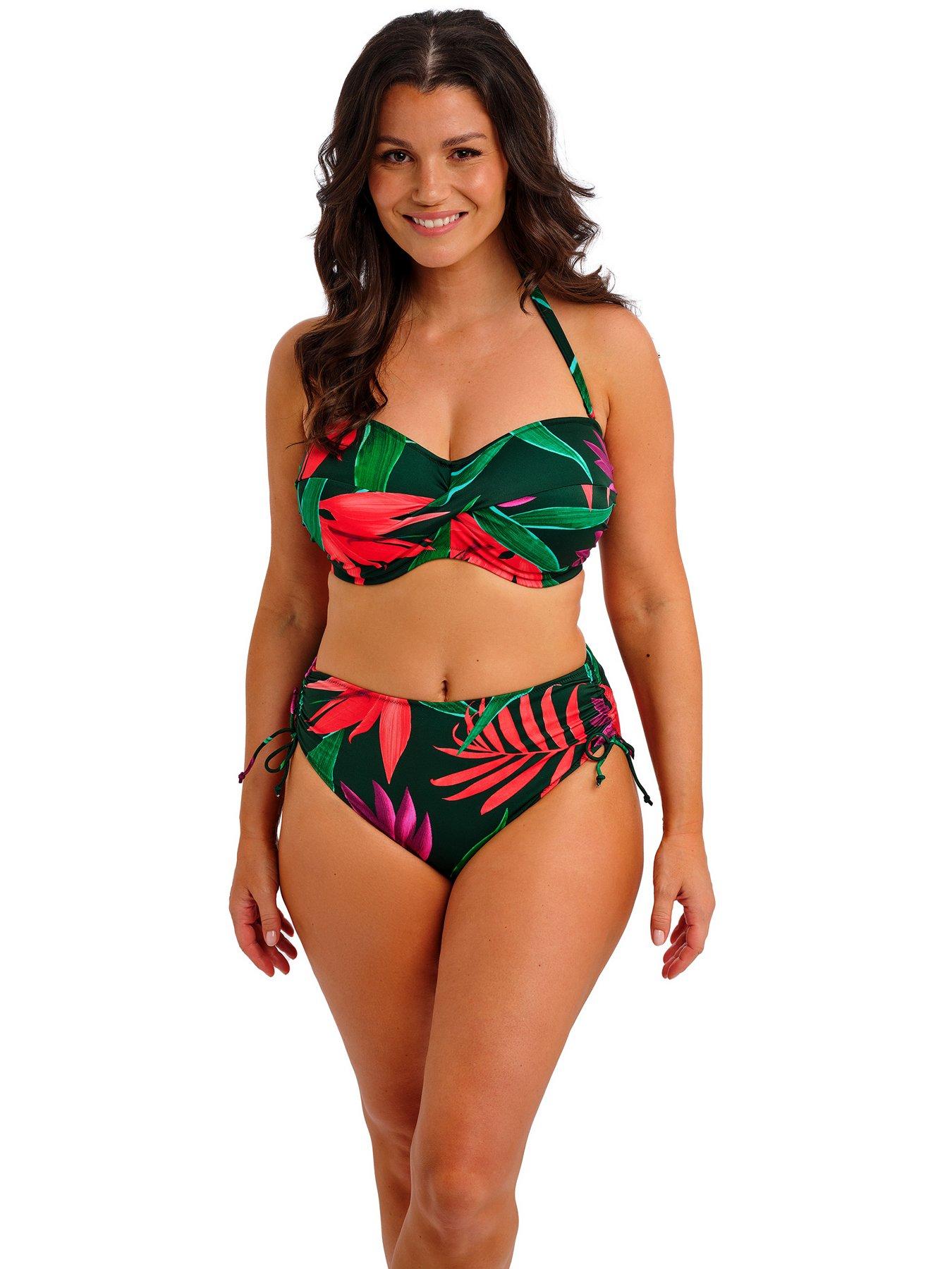 Image 2 of 4 of Fantasie Pichola Underwire Twist Bandeau Bikini Top - Mangrove