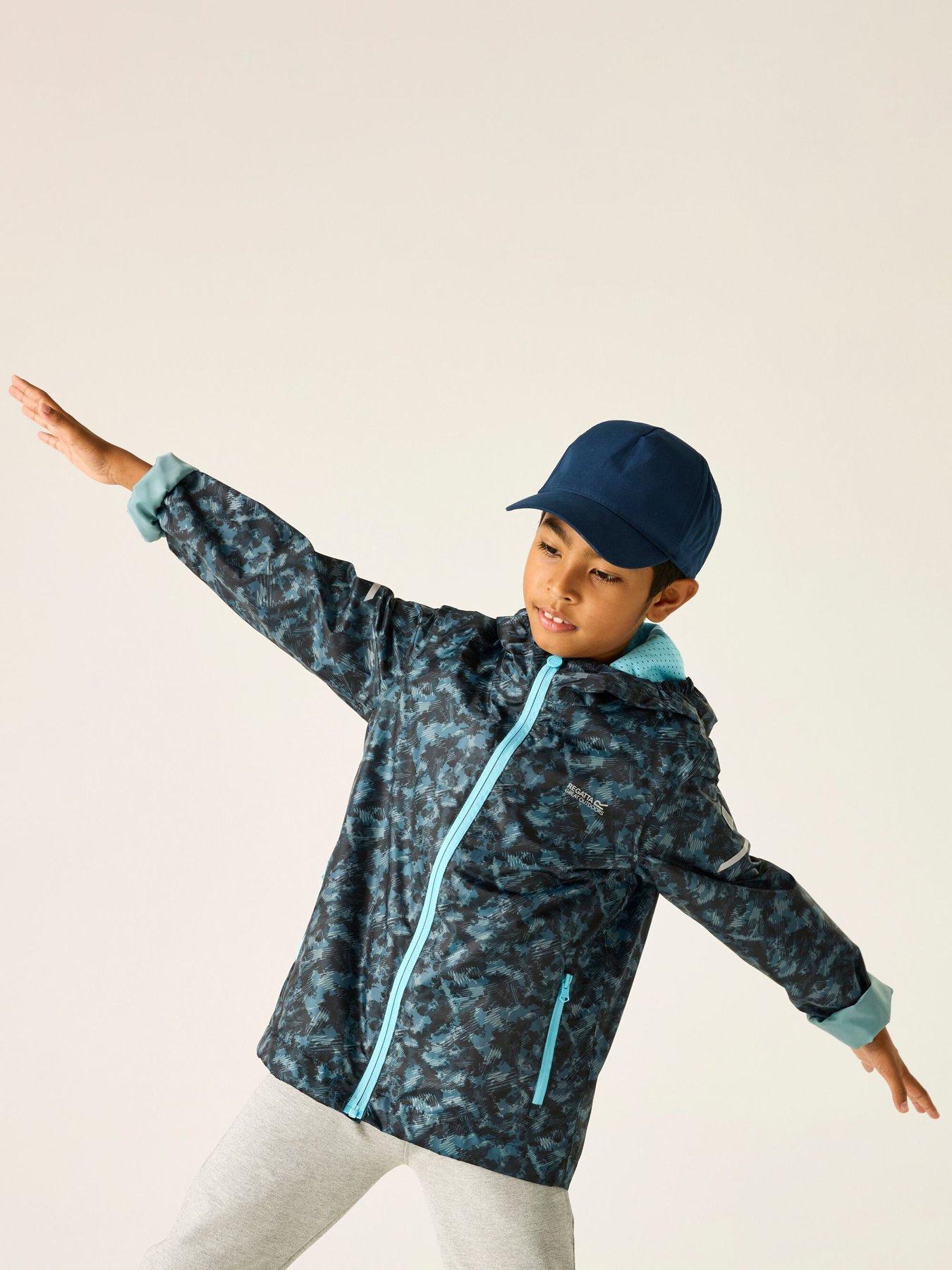 Regatta Boys Printed Lever II Jacket, Blue, Size 13 Years