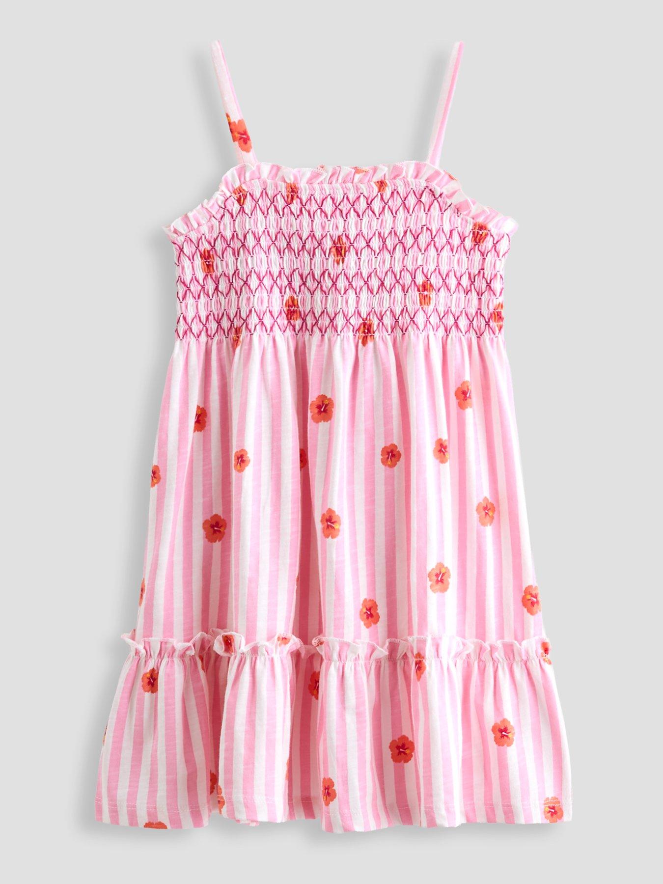 Image 2 of 5 of The Very Collection Girls Shirred 2 Pack Dresses - Multi