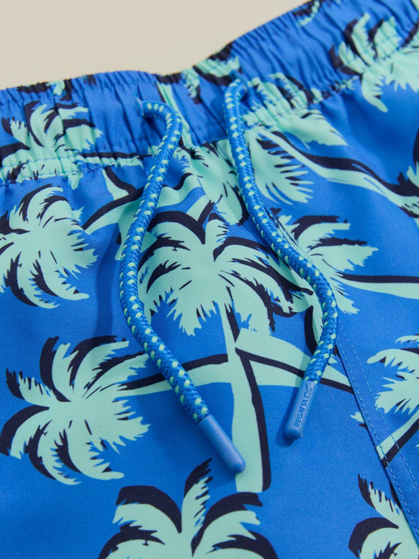 Image 4 of 7 of Regatta Boys Skander Swim Shorts - Blue