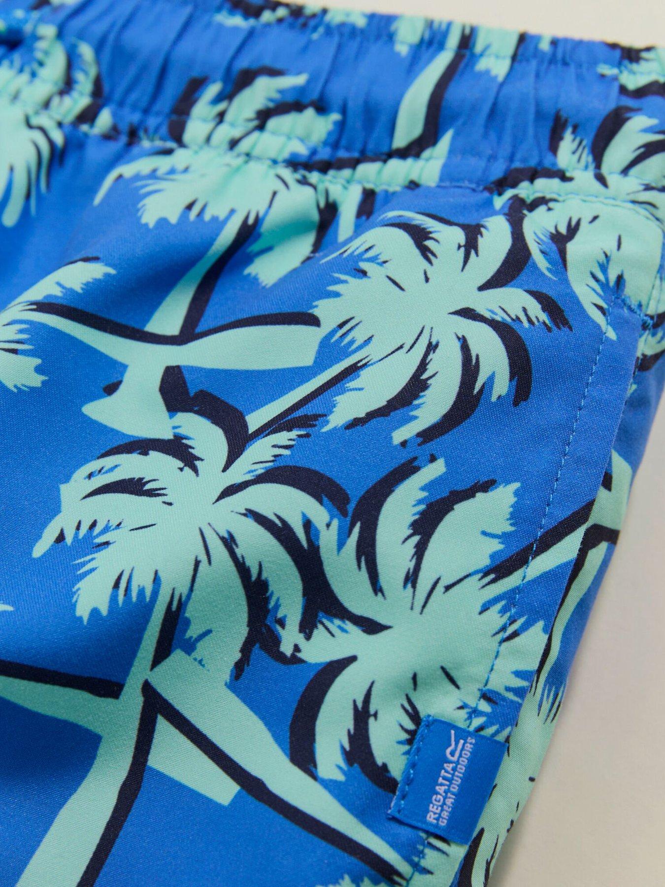Image 7 of 7 of Regatta Boys Skander Swim Shorts - Blue
