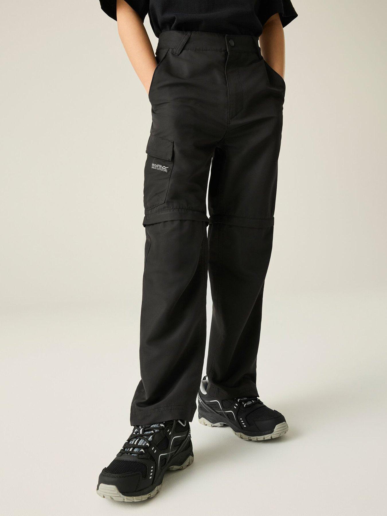 Regatta Boys Sorcer Iii Zip Off Trousers - Black