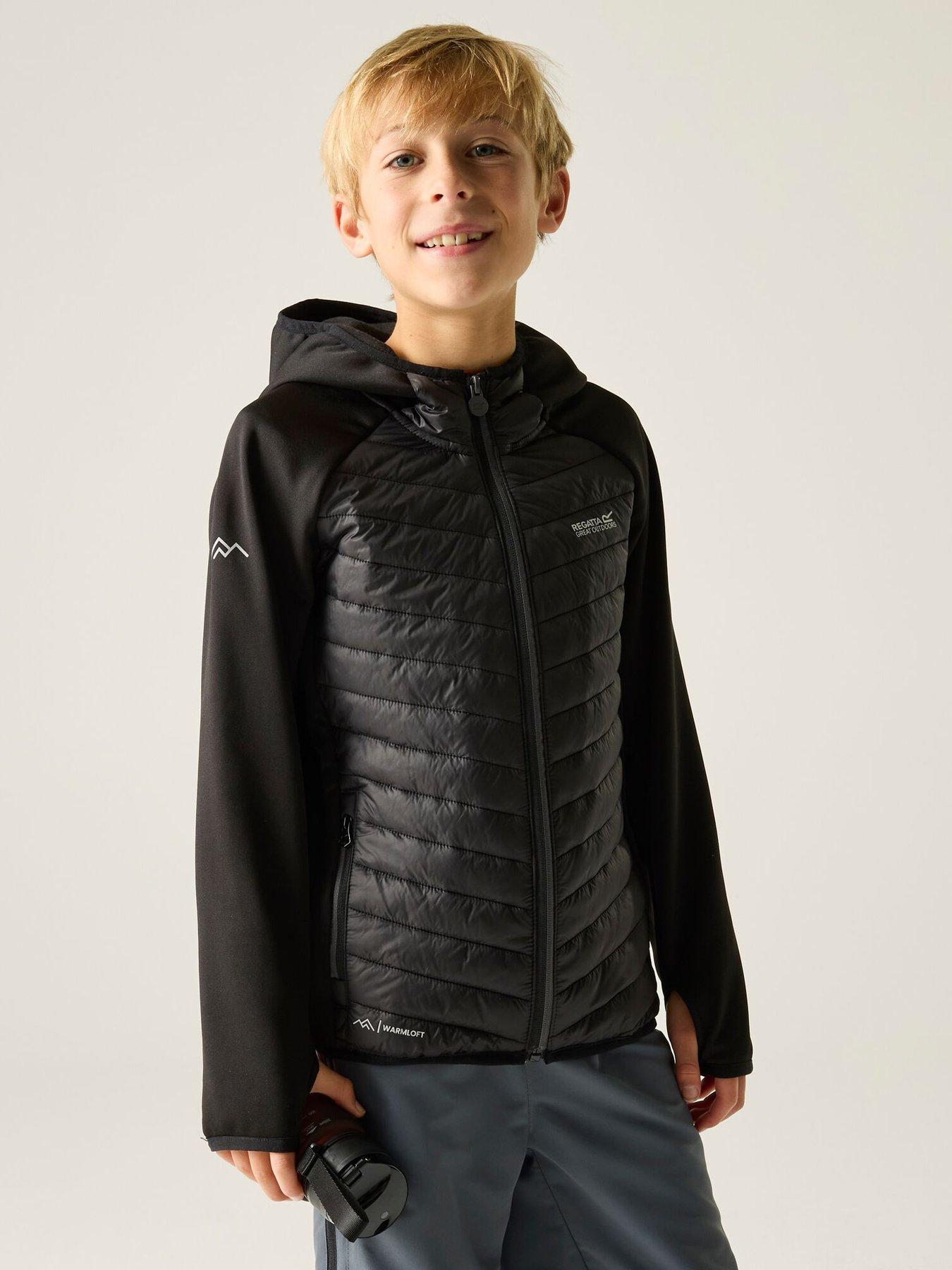 Regatta Boys Andreson Hybrid Jacket, Black, Size 15-16 Years