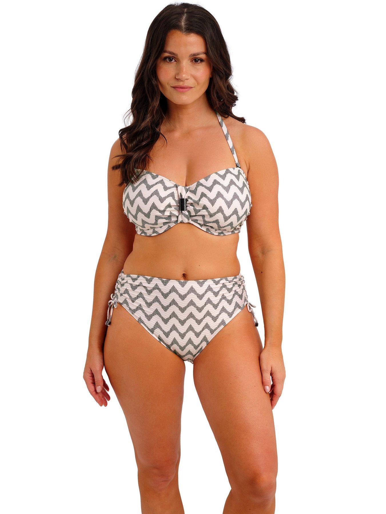 Fantasie Vanuatu Underwire Bandeau Bikini Top - Creme Noire