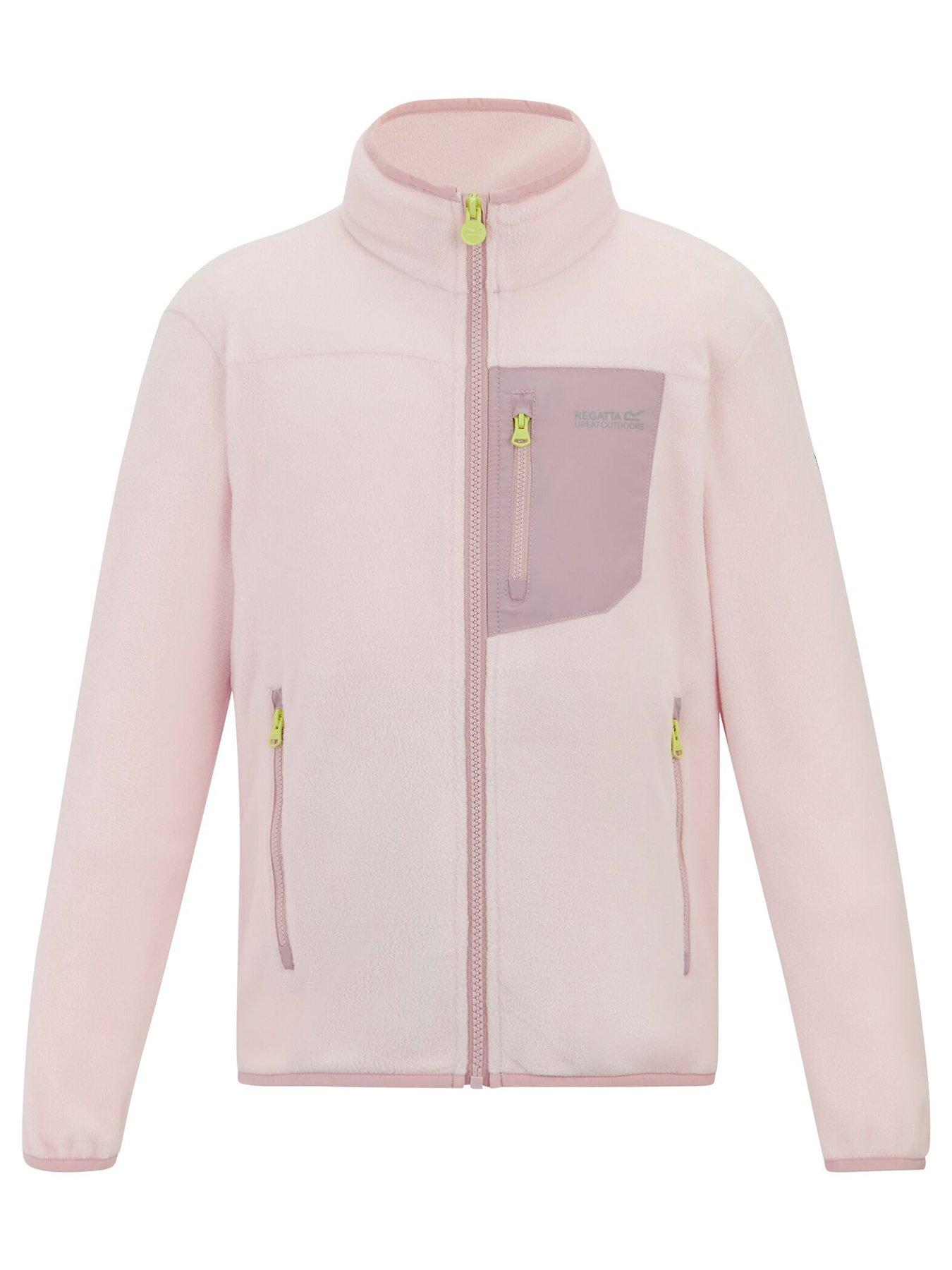 Image 2 of 7 of Regatta Girls Frankie Full Zip Fleece - Pink
