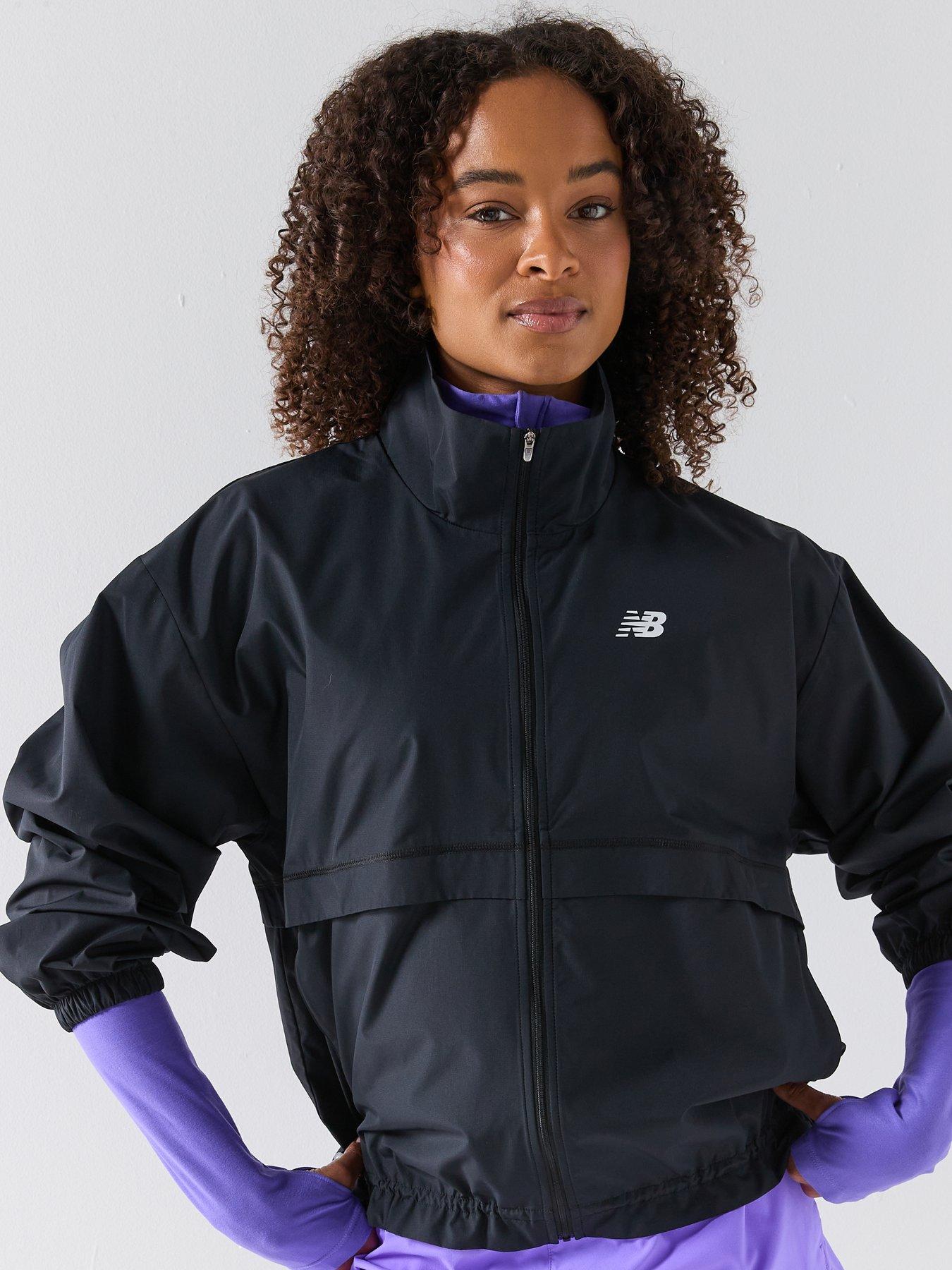 Image 4 of 6 of New Balance Womens Trackside Woven Jacket - Black
