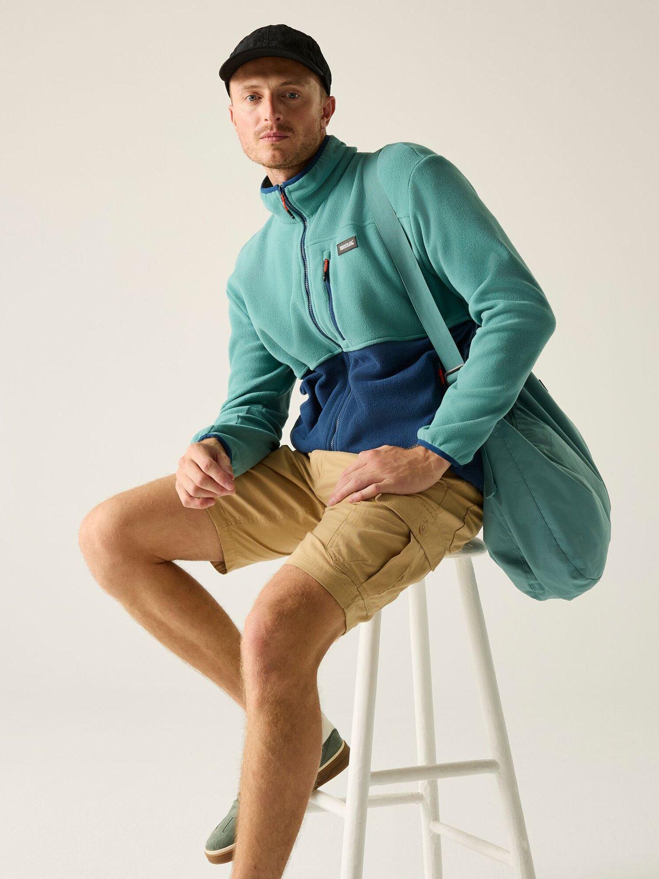 Regatta Mens Frankie Colour Block Fleece Jacket - Green