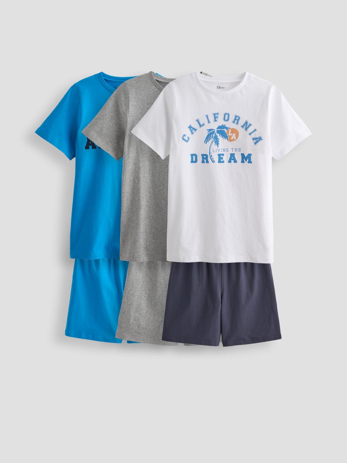 The Very Collection Boys 3 Pack Pjs Set
