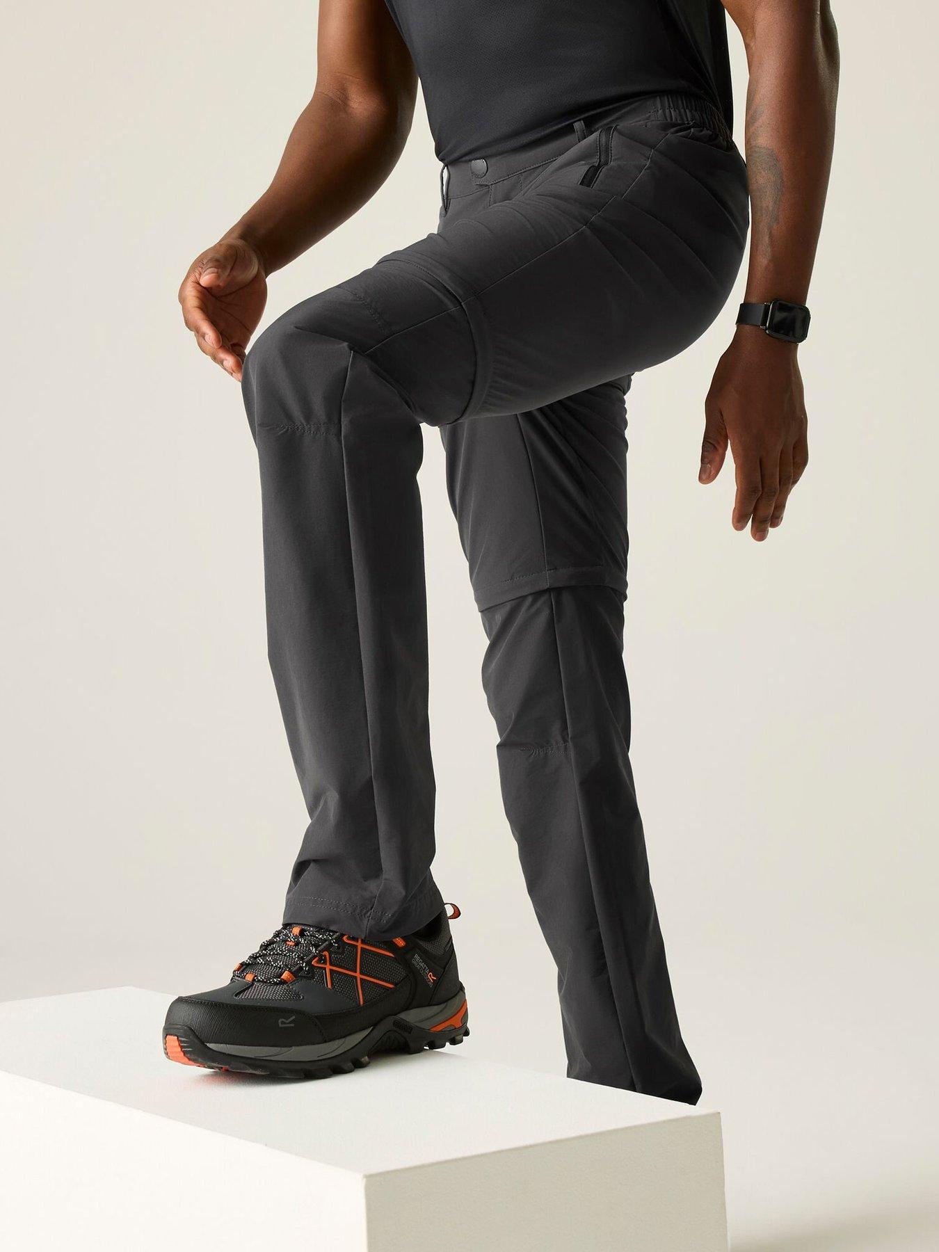 Image 1 of 7 of Regatta Mens Highton II Zip Off Trousers - Grey