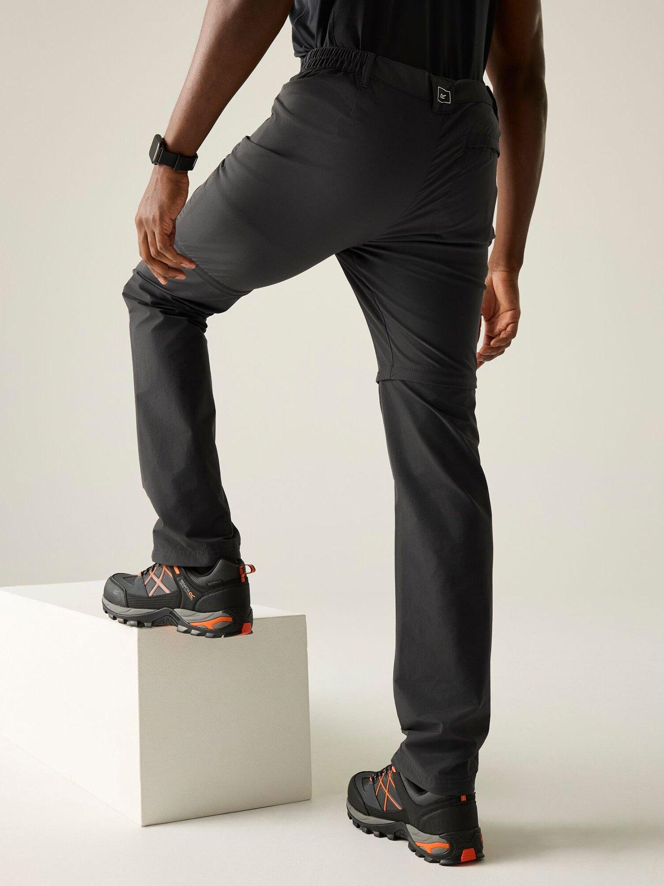 Image 2 of 7 of Regatta Mens Highton II Zip Off Trousers - Grey