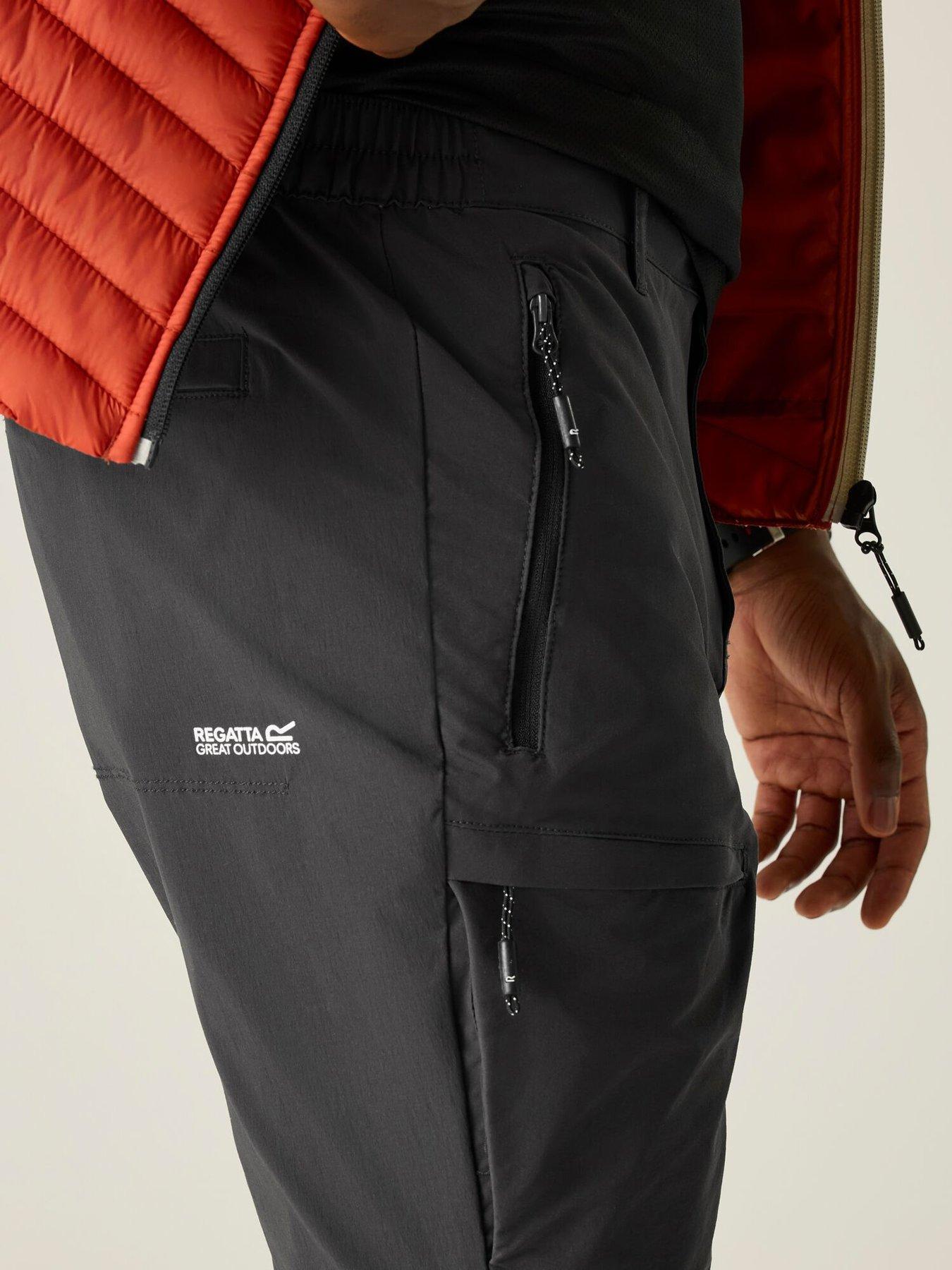 Image 5 of 7 of Regatta Mens Highton II Zip Off Trousers - Grey